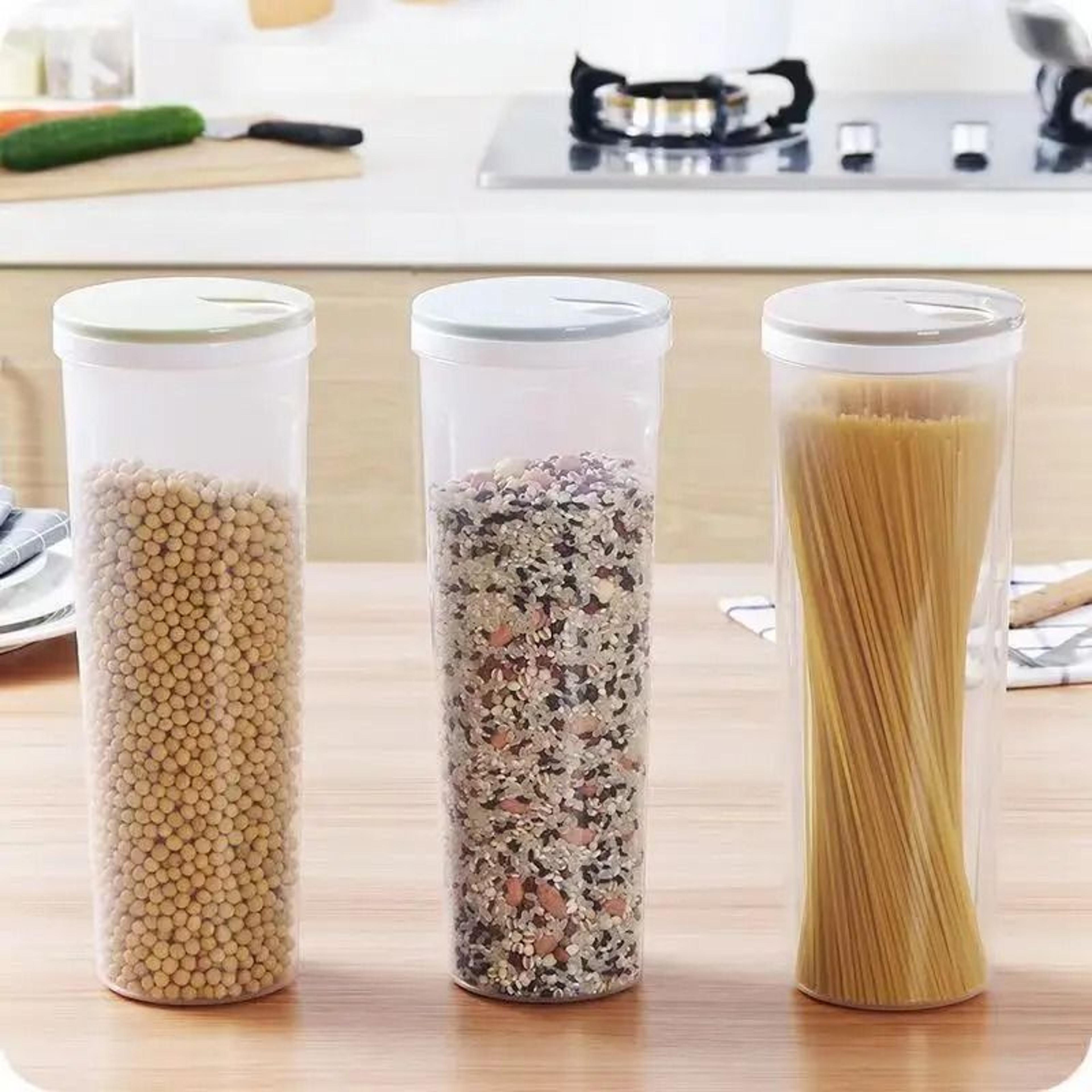 sealed noodle storage container kitchen food storage dispenser box