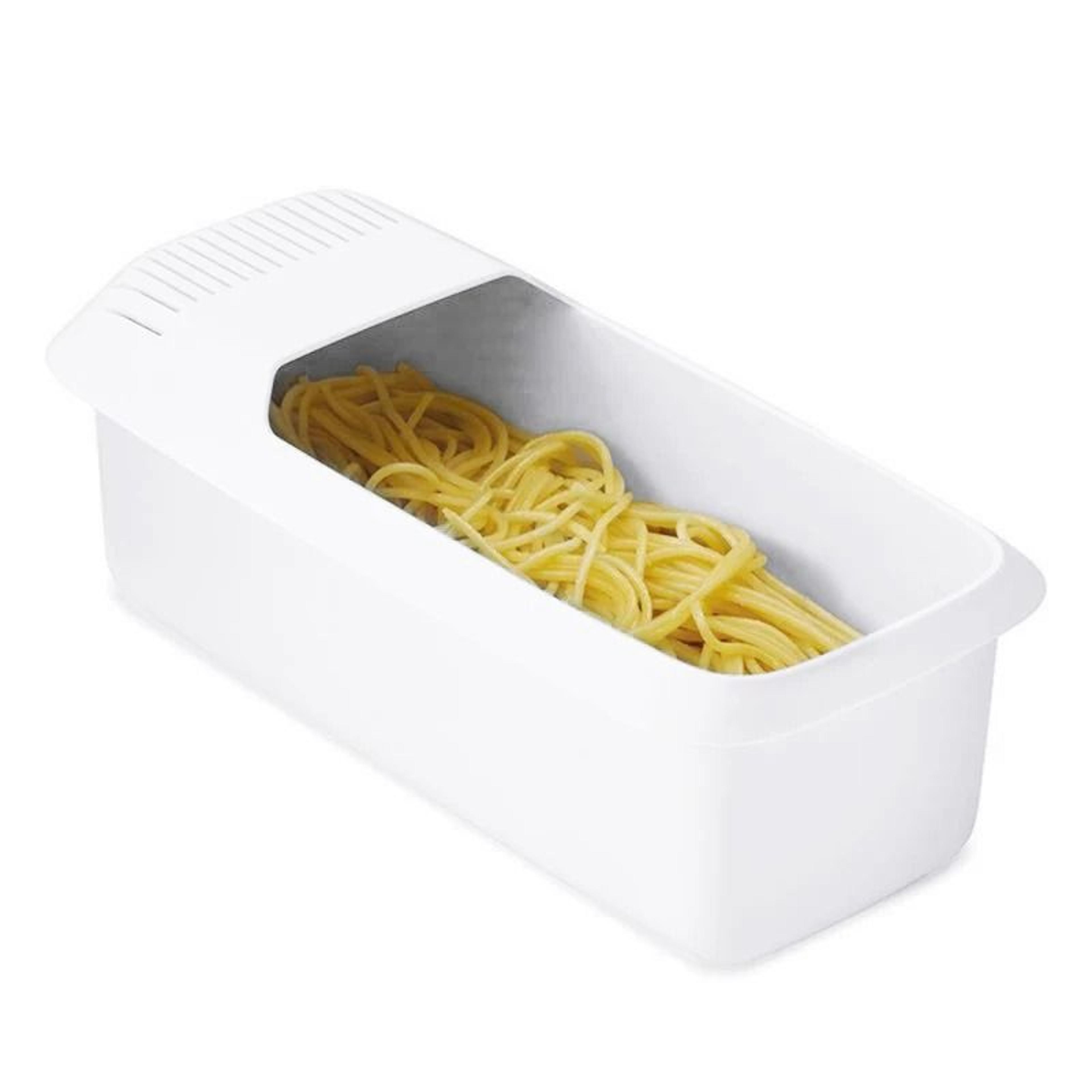 eco friendly microwave pasta cooker with strainer noodle cooking container