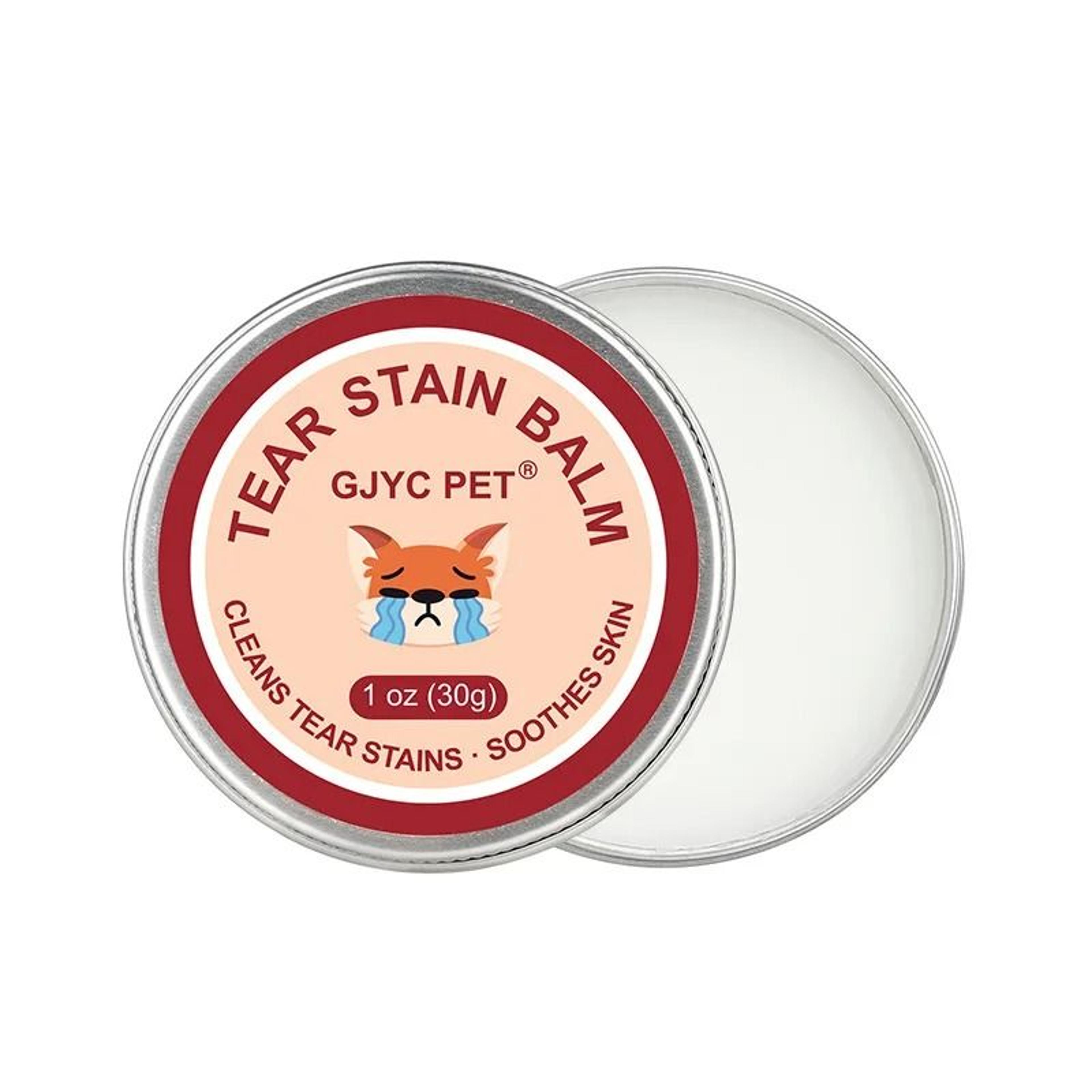 natural dog tear stain remover balm gentle pet eye care balm for dogs and cats