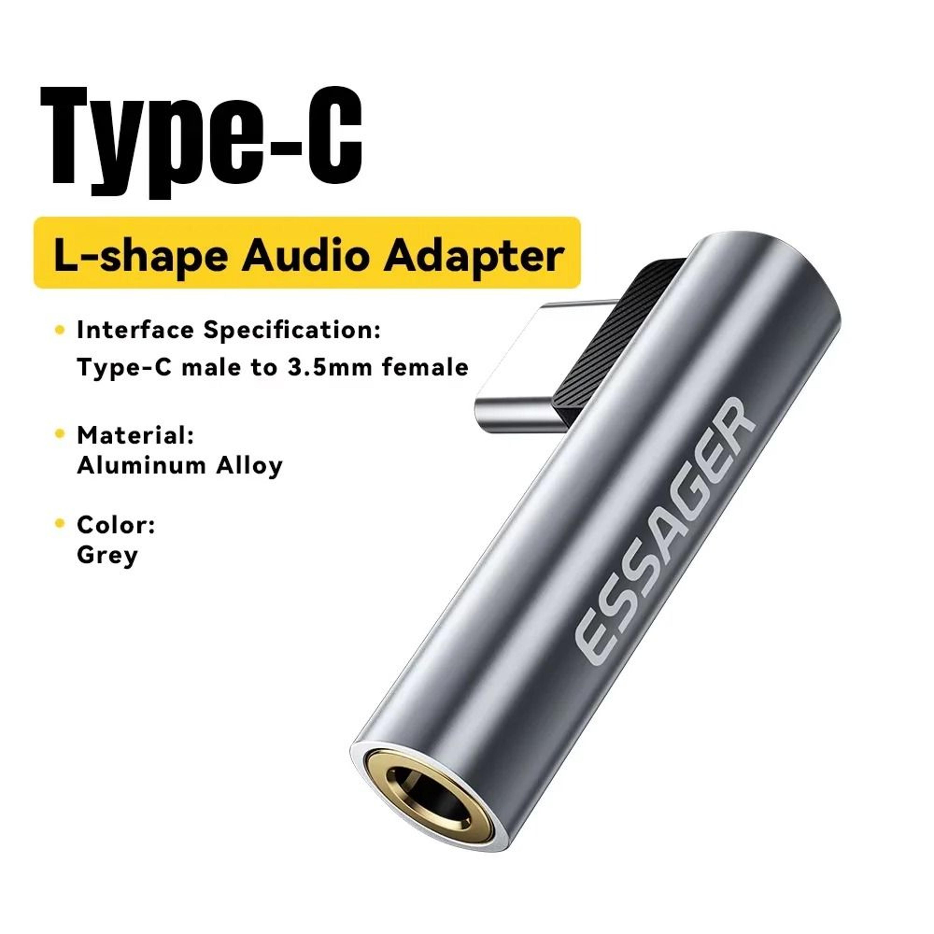 essager type c to 3.5mm audio adapter headphone jack converter for smartphones