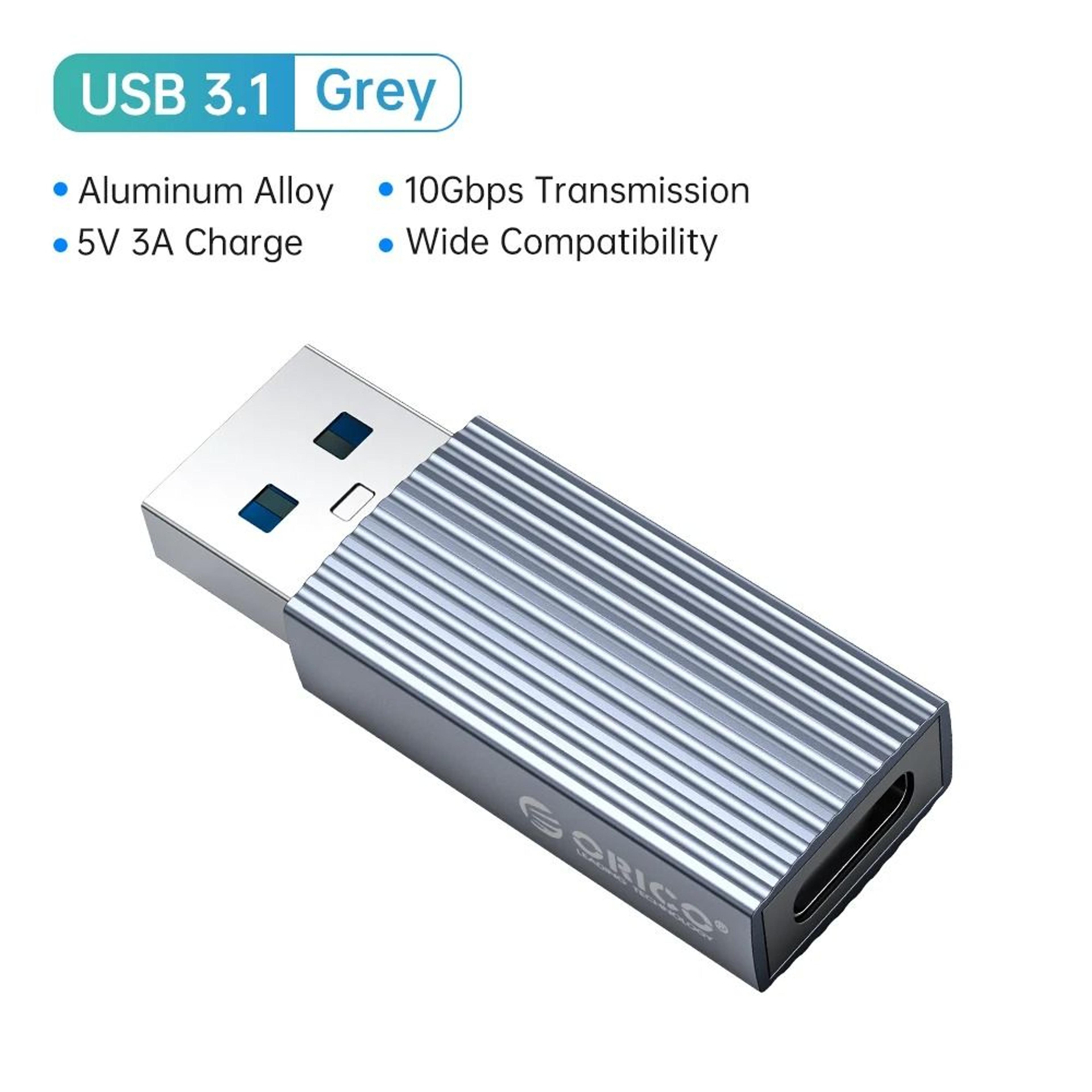 orico usb c otg adapter usb 3.1 type c female to usb male converter 10gbps