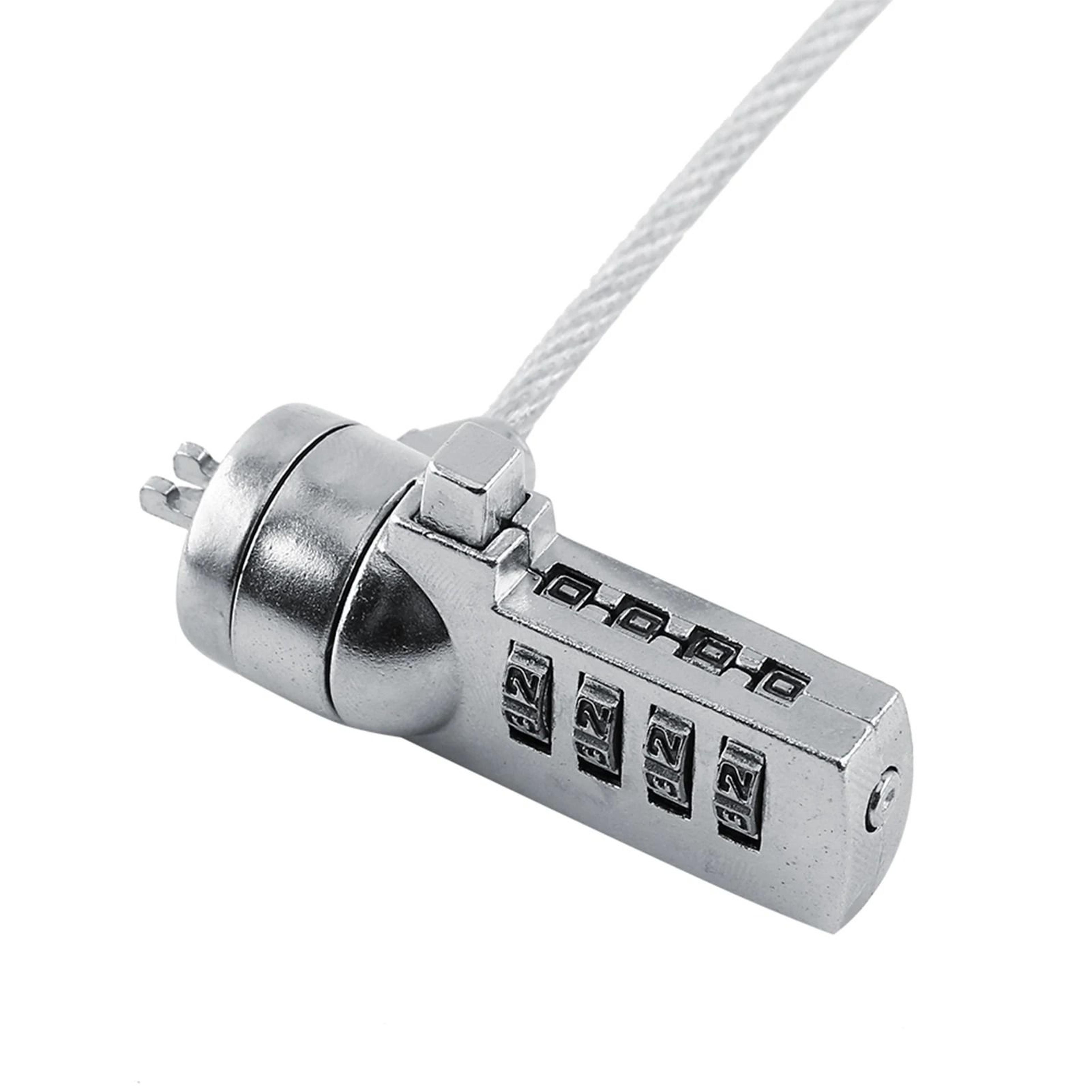 universal laptop combination security lock cable 4 digit anti theft notebook lock