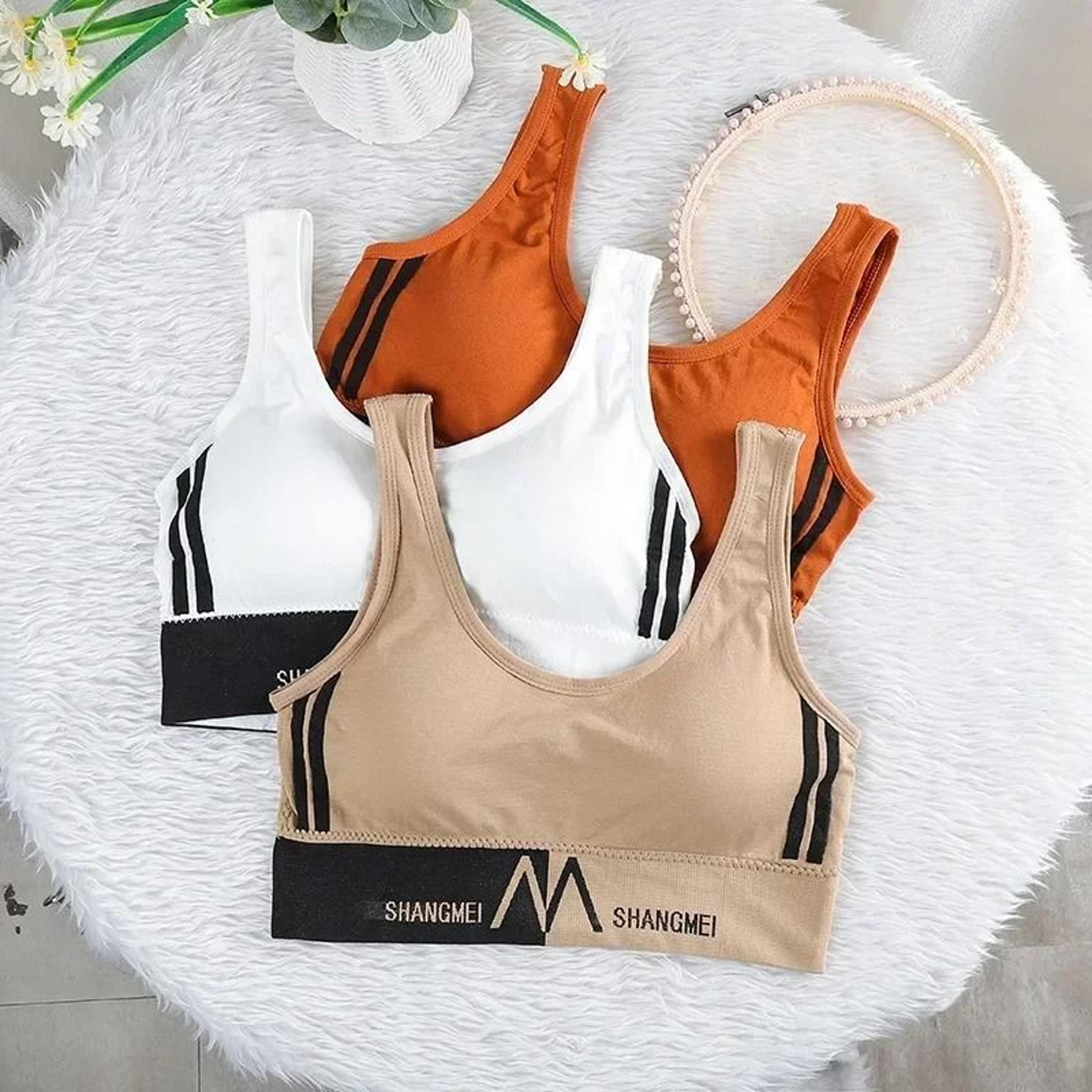 womens seamless sports bra push up yoga gym crop top comfortable fitness bra