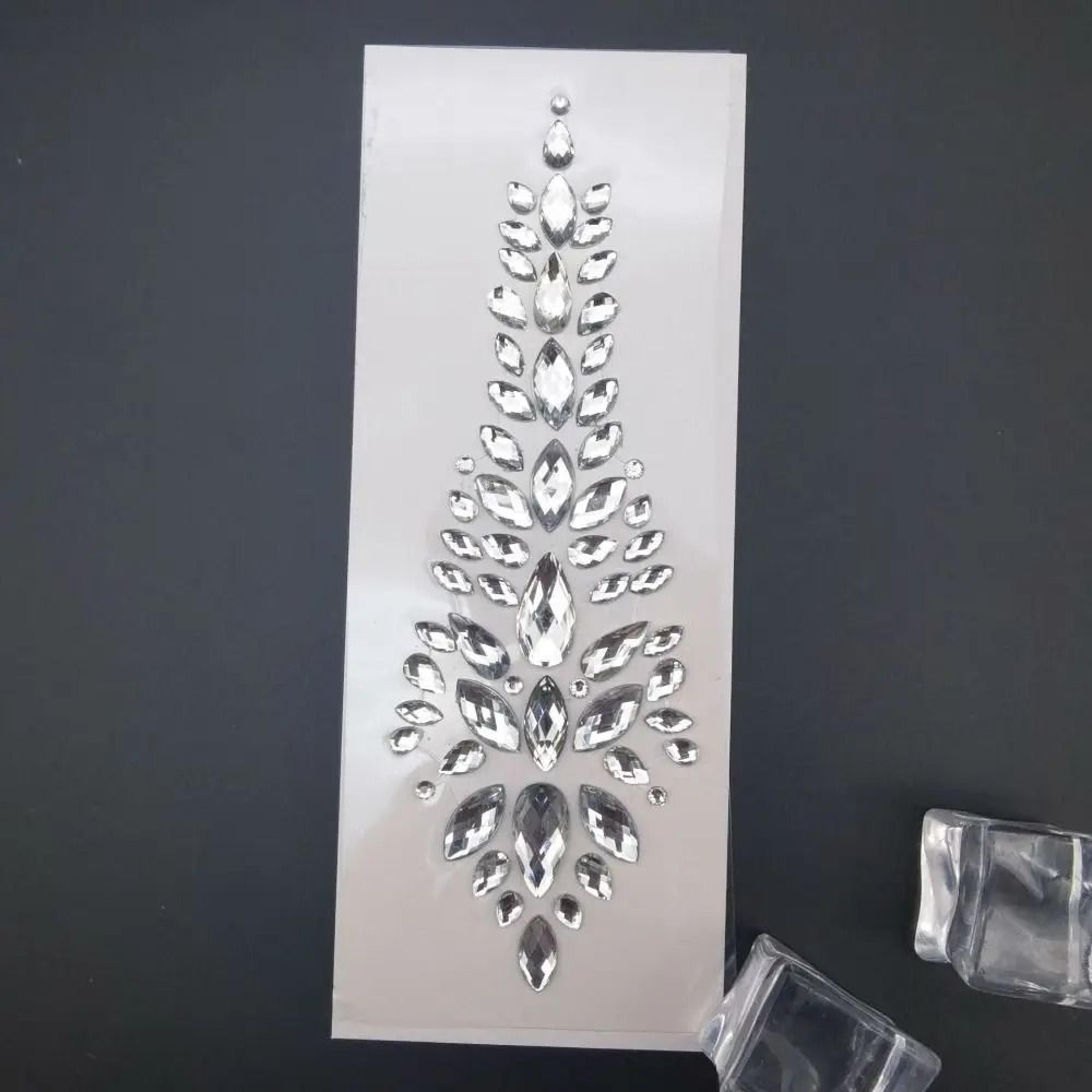 crystalvibe festival face gem stickers 3d rhinestone face jewels edm forehead and body gems