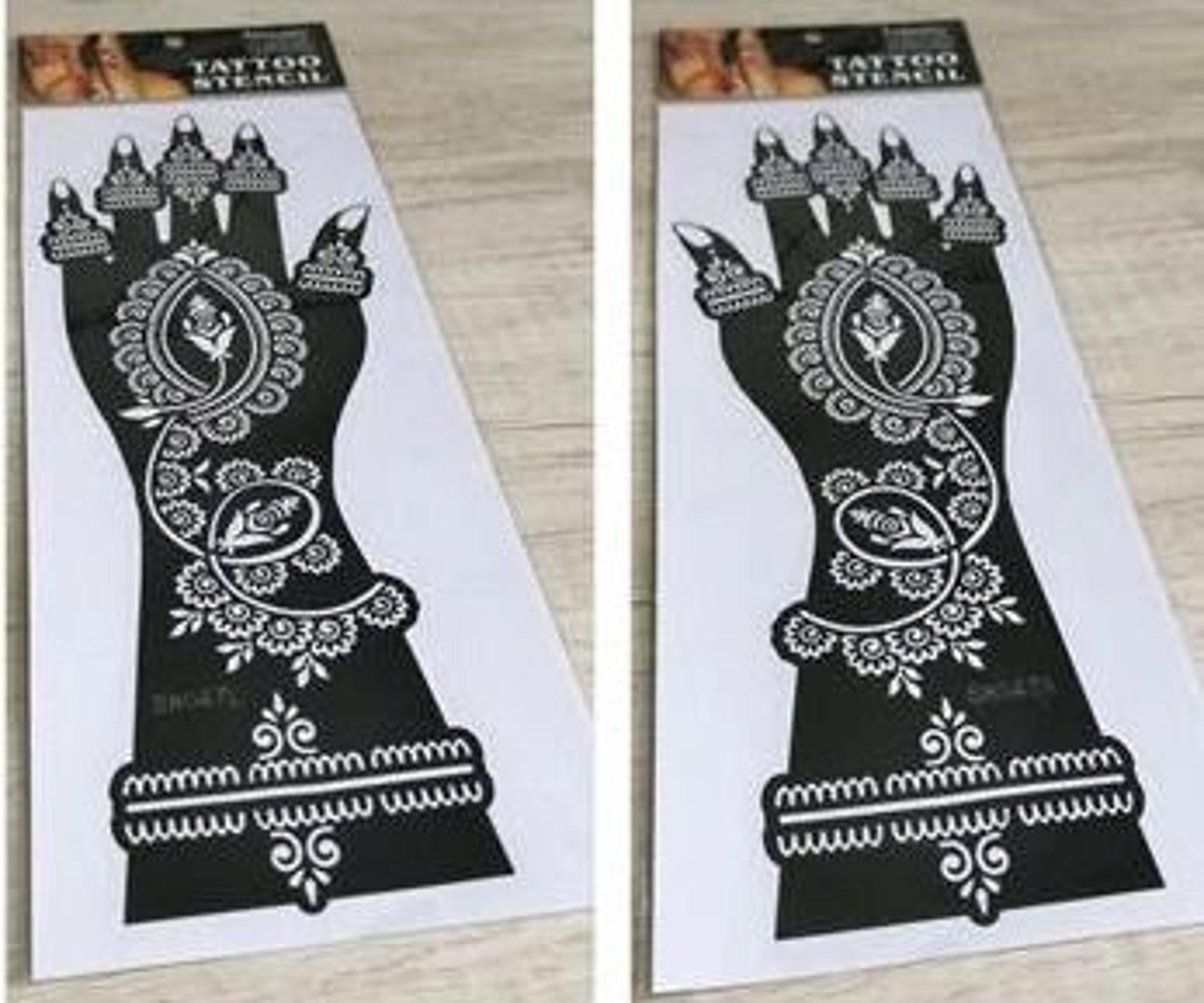 elegantart henna tattoo stencil set reusable mehndi tattoo stencils hand body painting templates