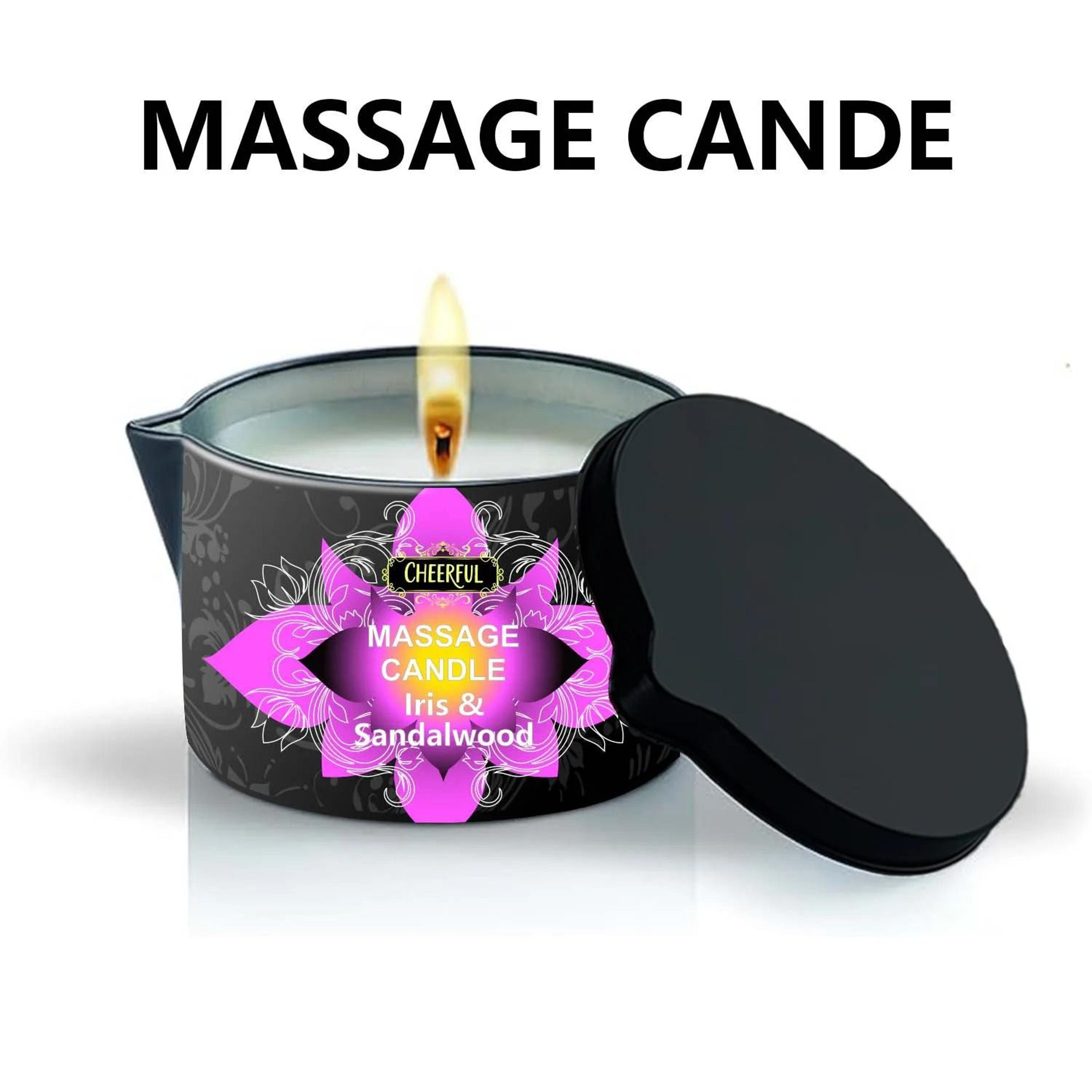 luxury massage oil candle aromatherapy body oil candle for stress relief