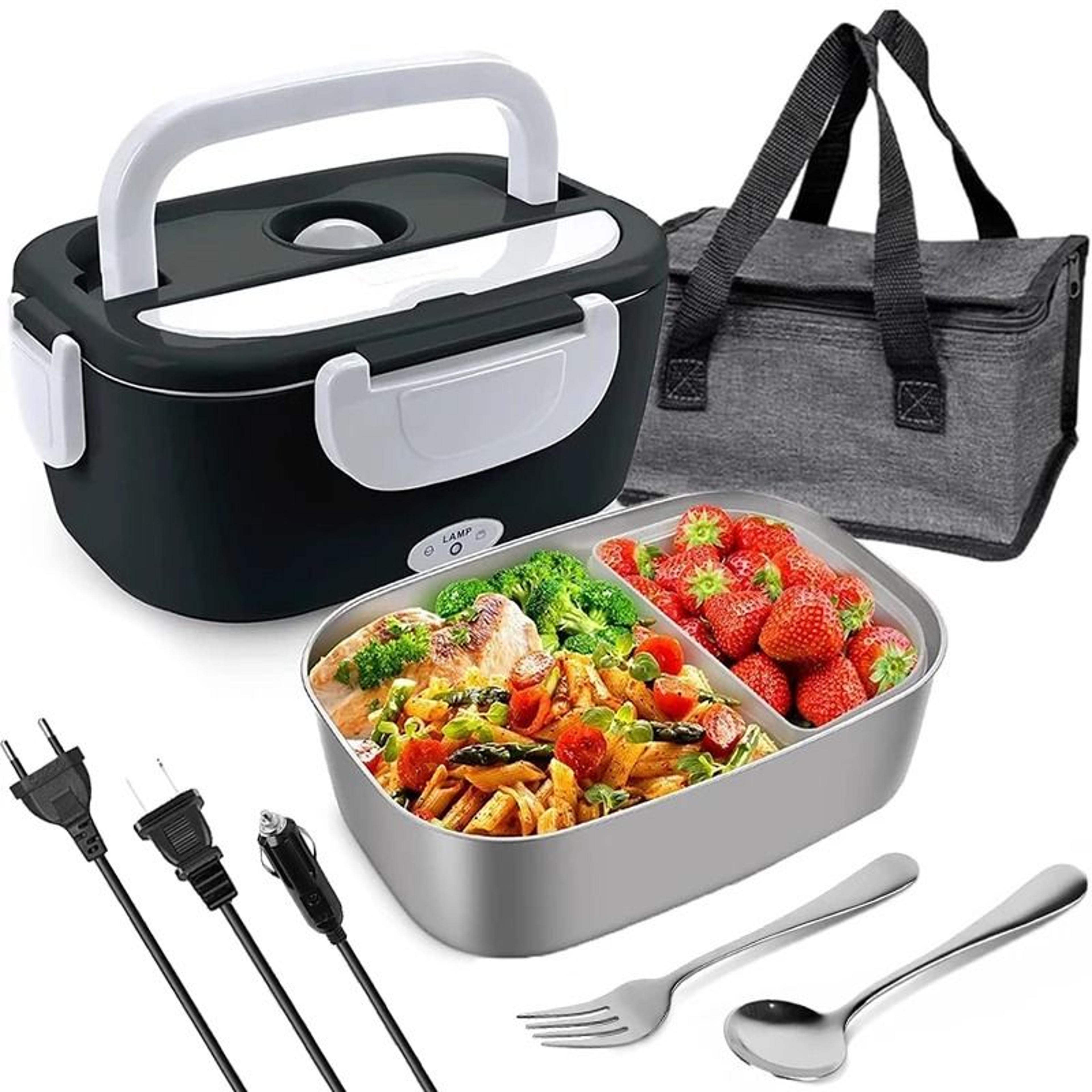 2 in 1 electric lunch box car food warmer portable heated food container for office and travel