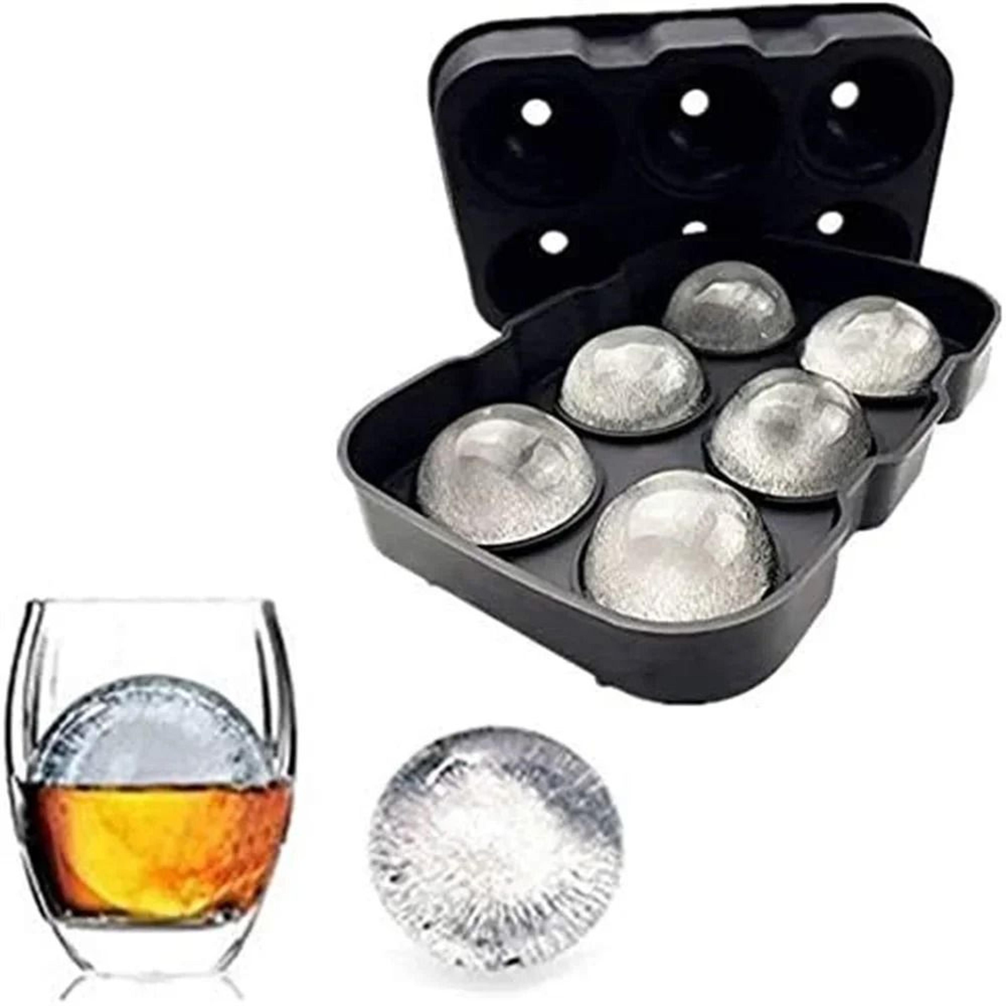 large silicone ice ball maker mold for whiskey cocktails and drinks