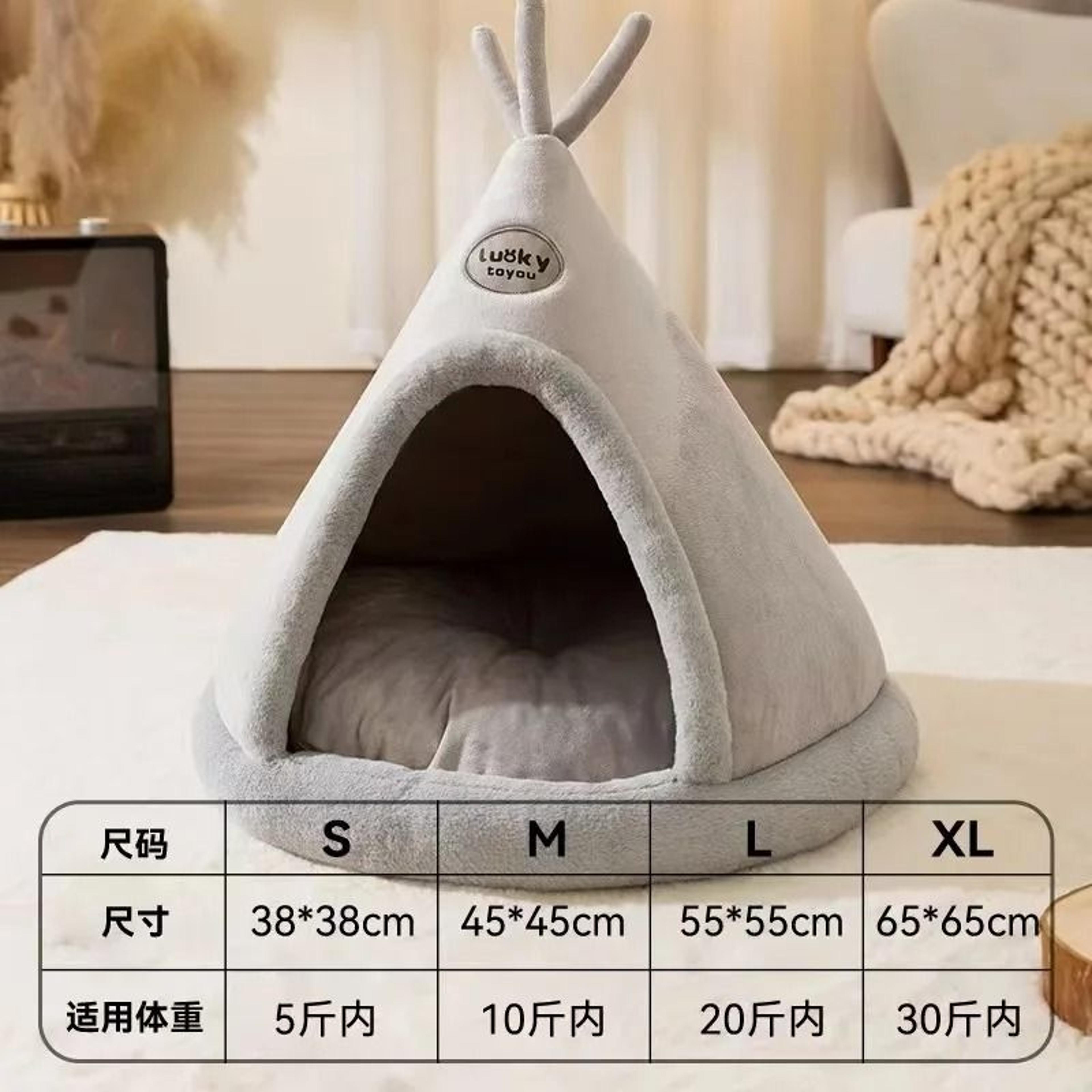 cozy enclosed cat house bed with removable cushion for all season comfort