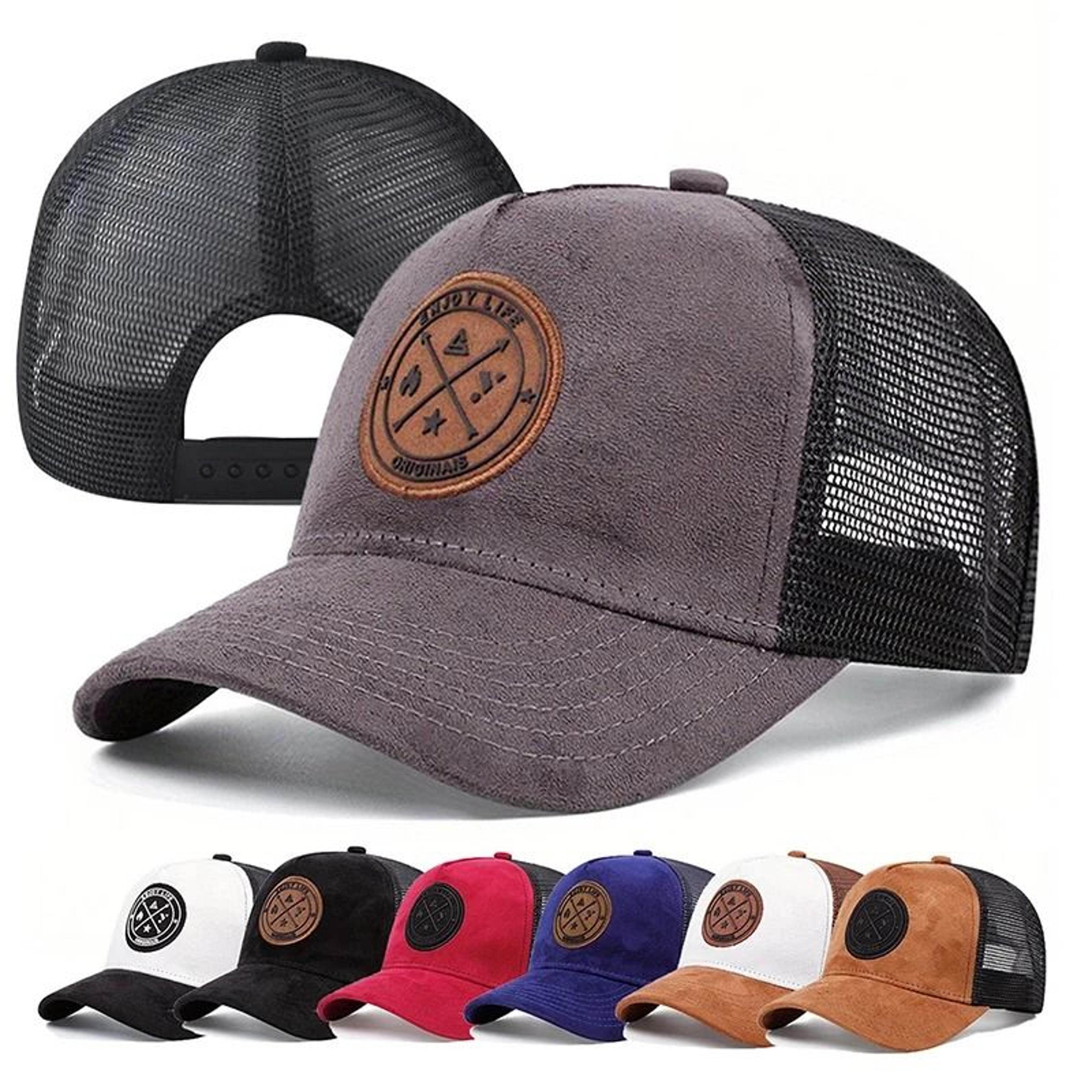 enjoy life mesh baseball cap breathable summer snapback streetwear hat