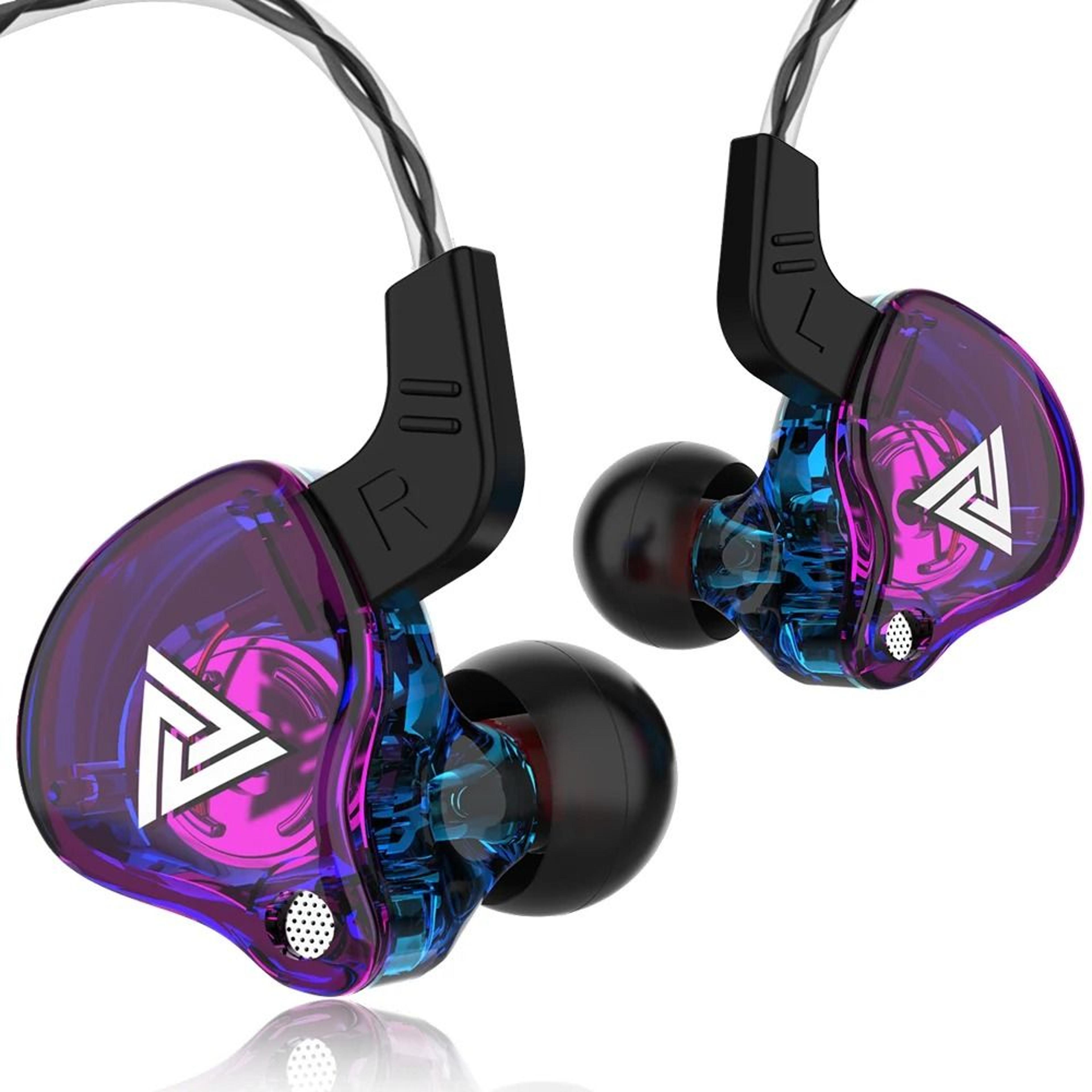 qkz ak6 in ear wired earphones hifi stereo bass earbuds with mic