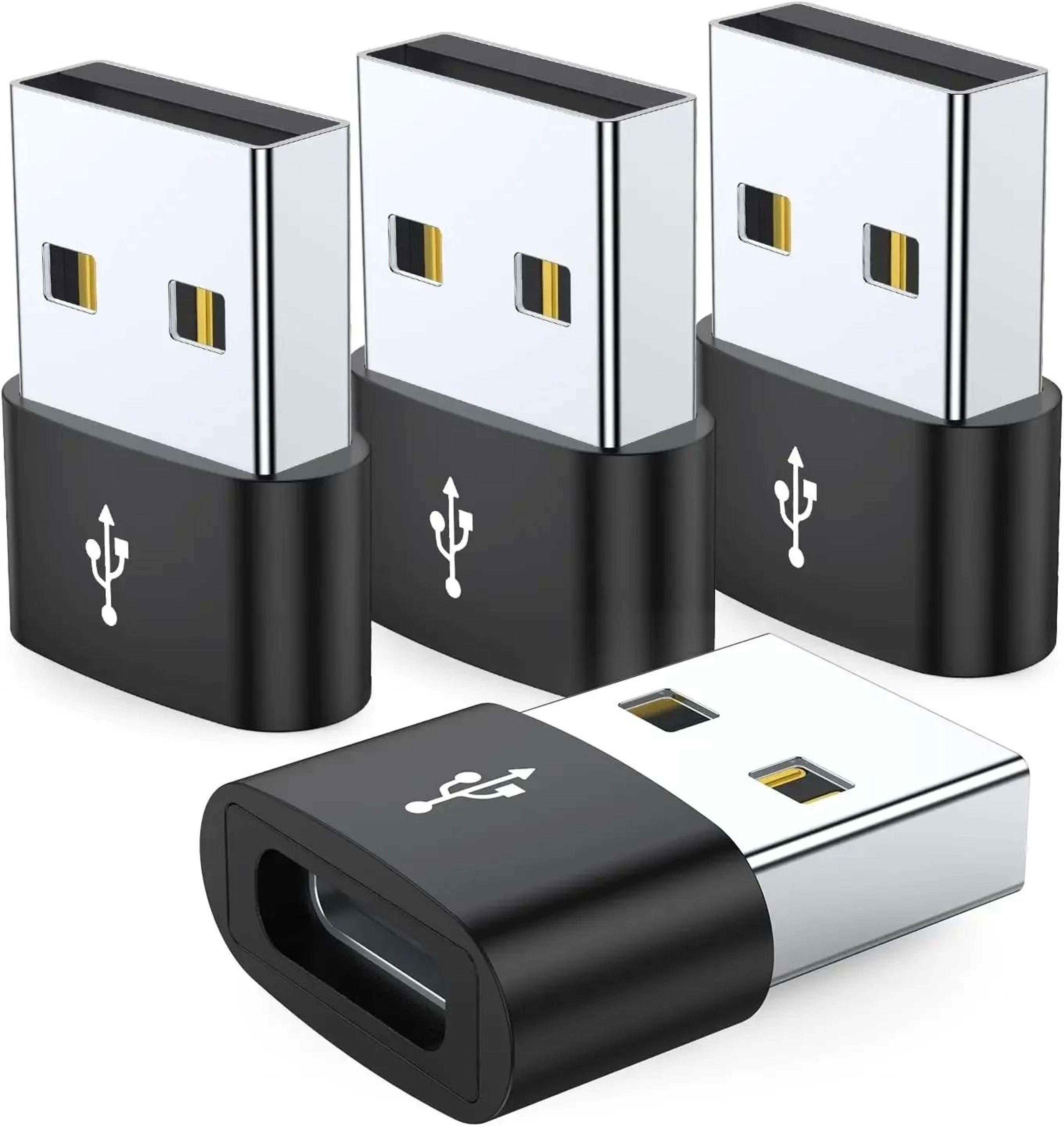 4 pack usb c to usb a adapter type c female to usb male charging converter