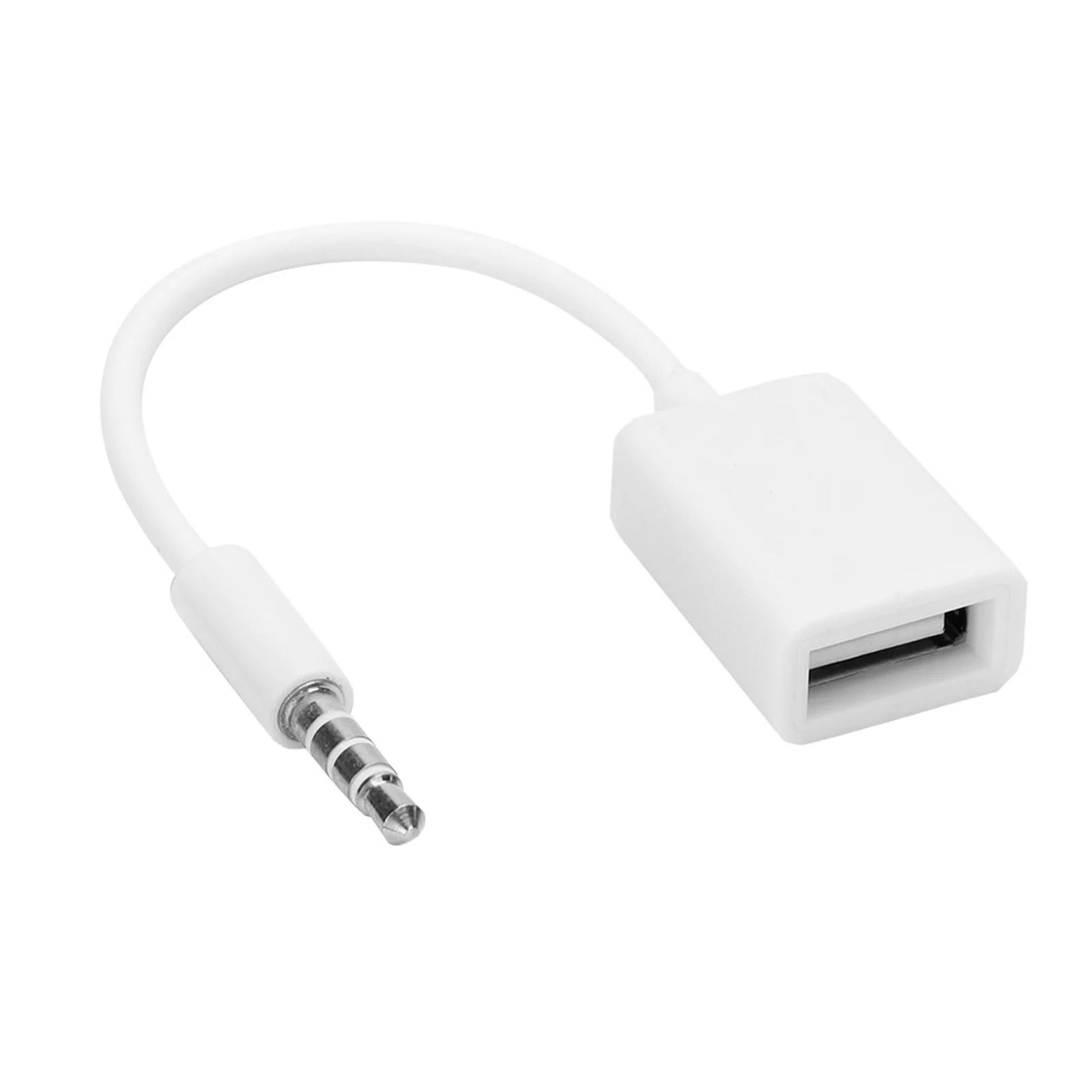 3.5mm to usb adapter aux audio converter cable usb female jack connector