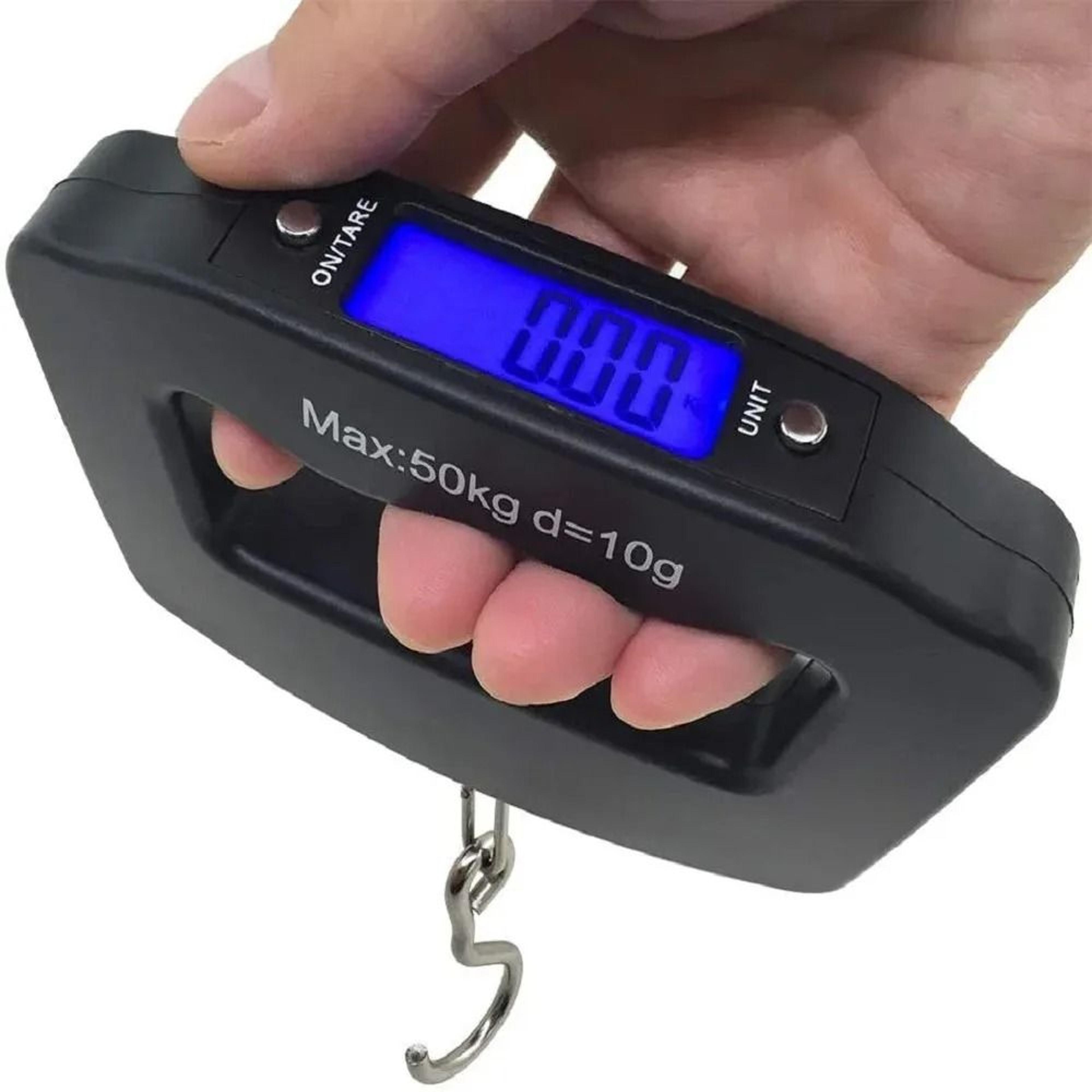 smart travel digital luggage scale 50kg portable hanging baggage weigher