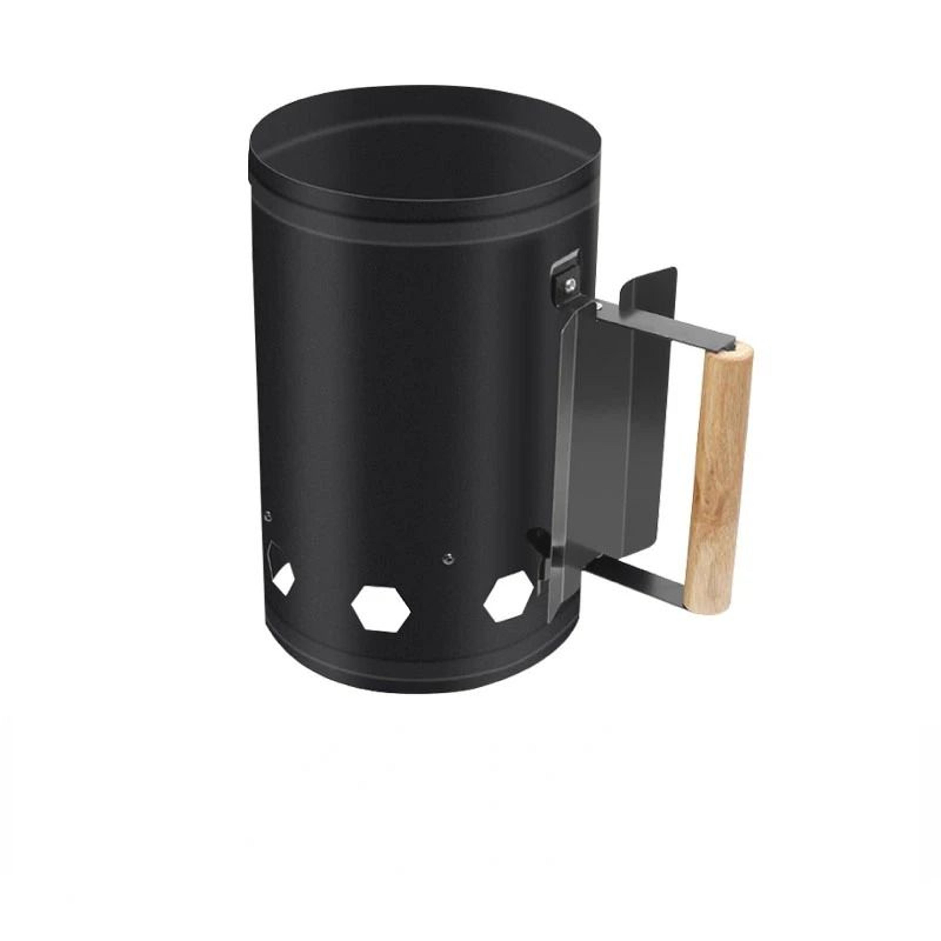 portable charcoal chimney starter stainless steel bbq charcoal igniter barrel outdoor charcoal stove