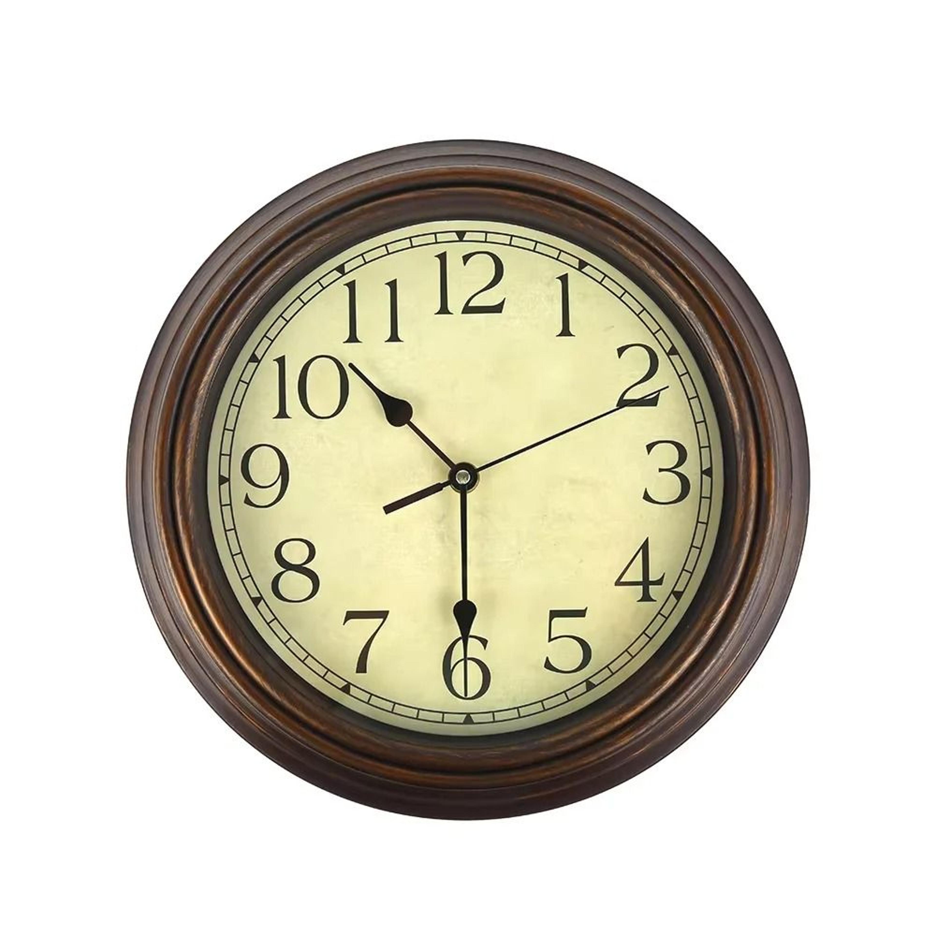 retro wall clock large vintage silent non ticking classic home decor