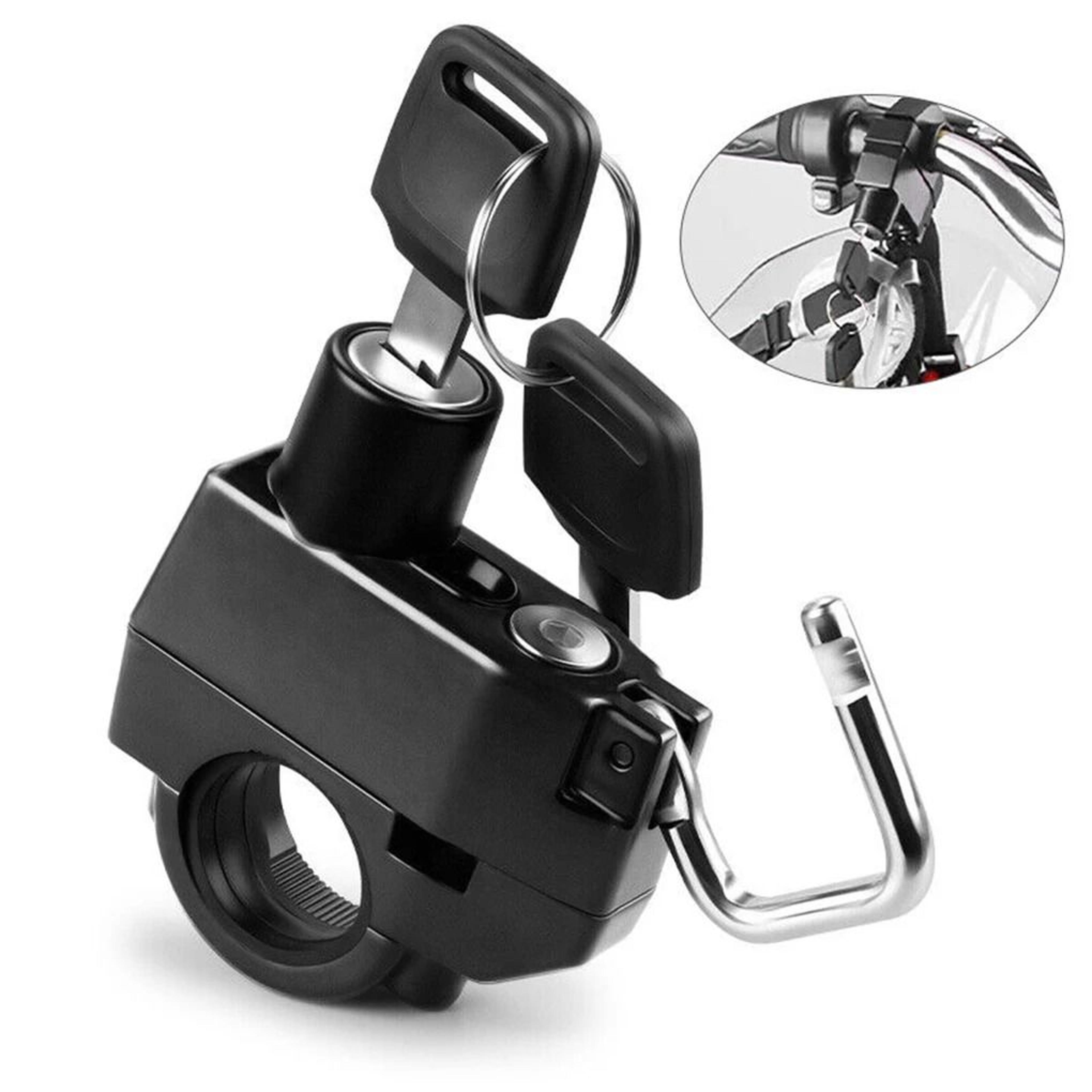 motorcycle helmet lock anti theft compact bike helmet security lock