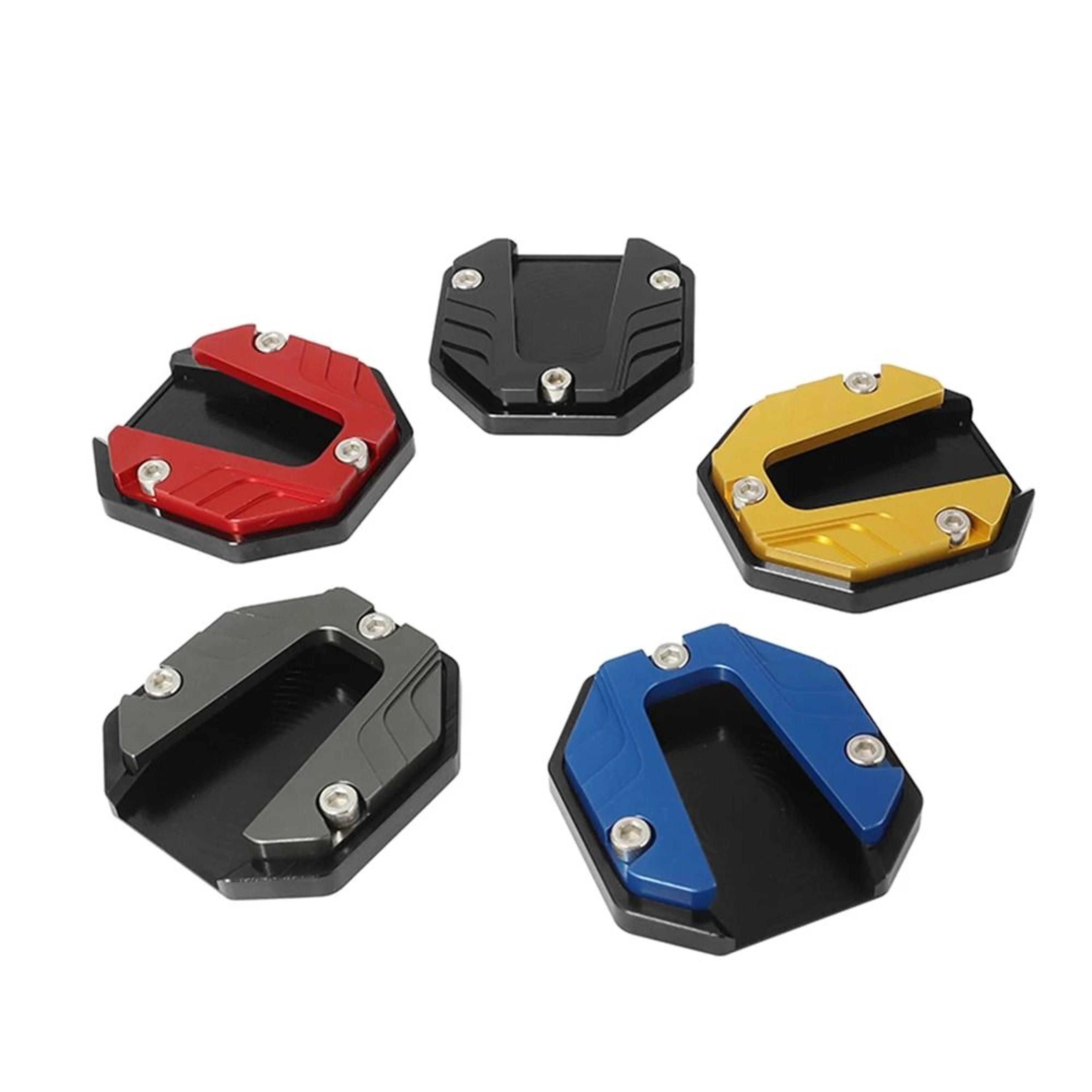 motorcycle kickstand extender foot pad side stand support plate