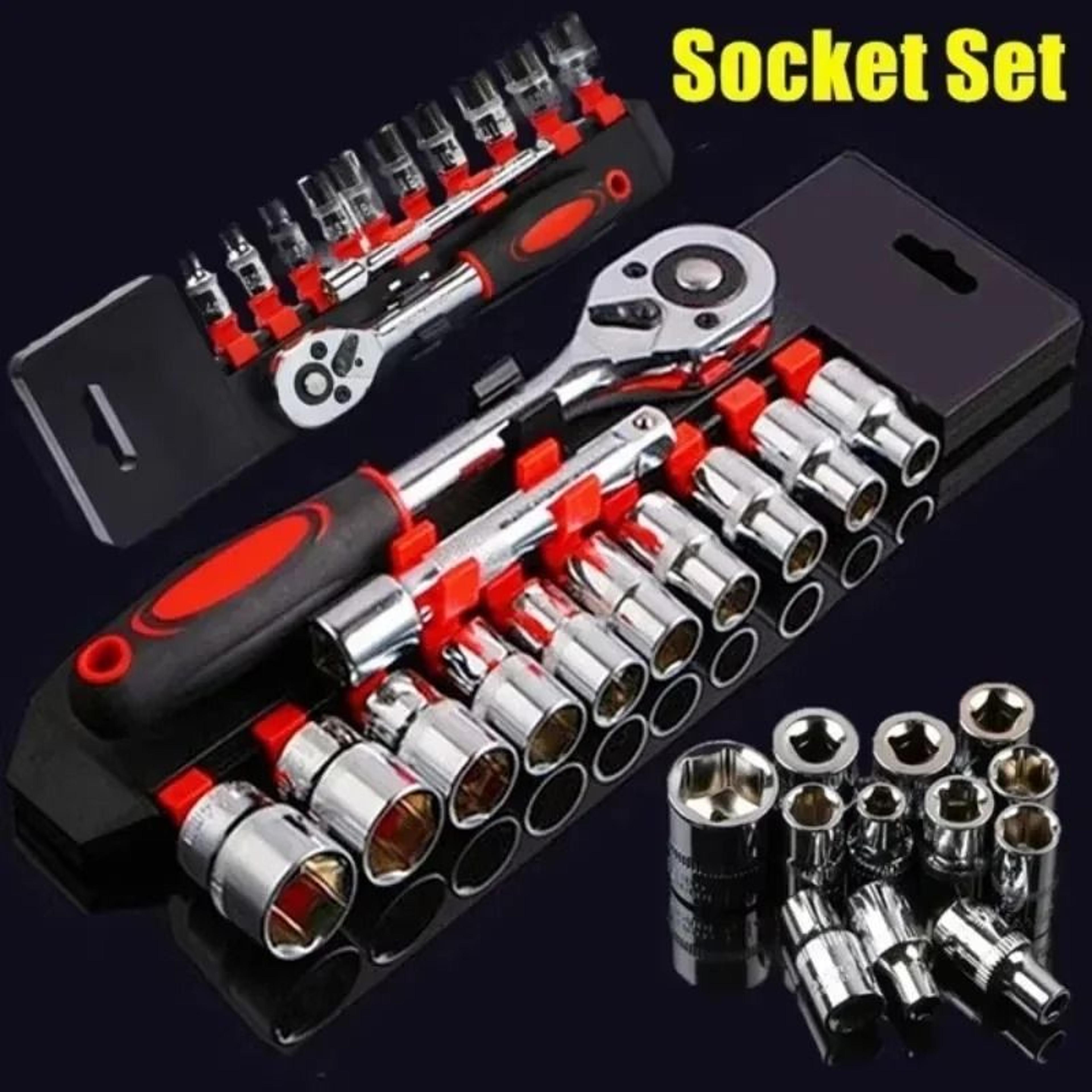 universal wrench socket set multi size socket wrench tool for car and bike repair