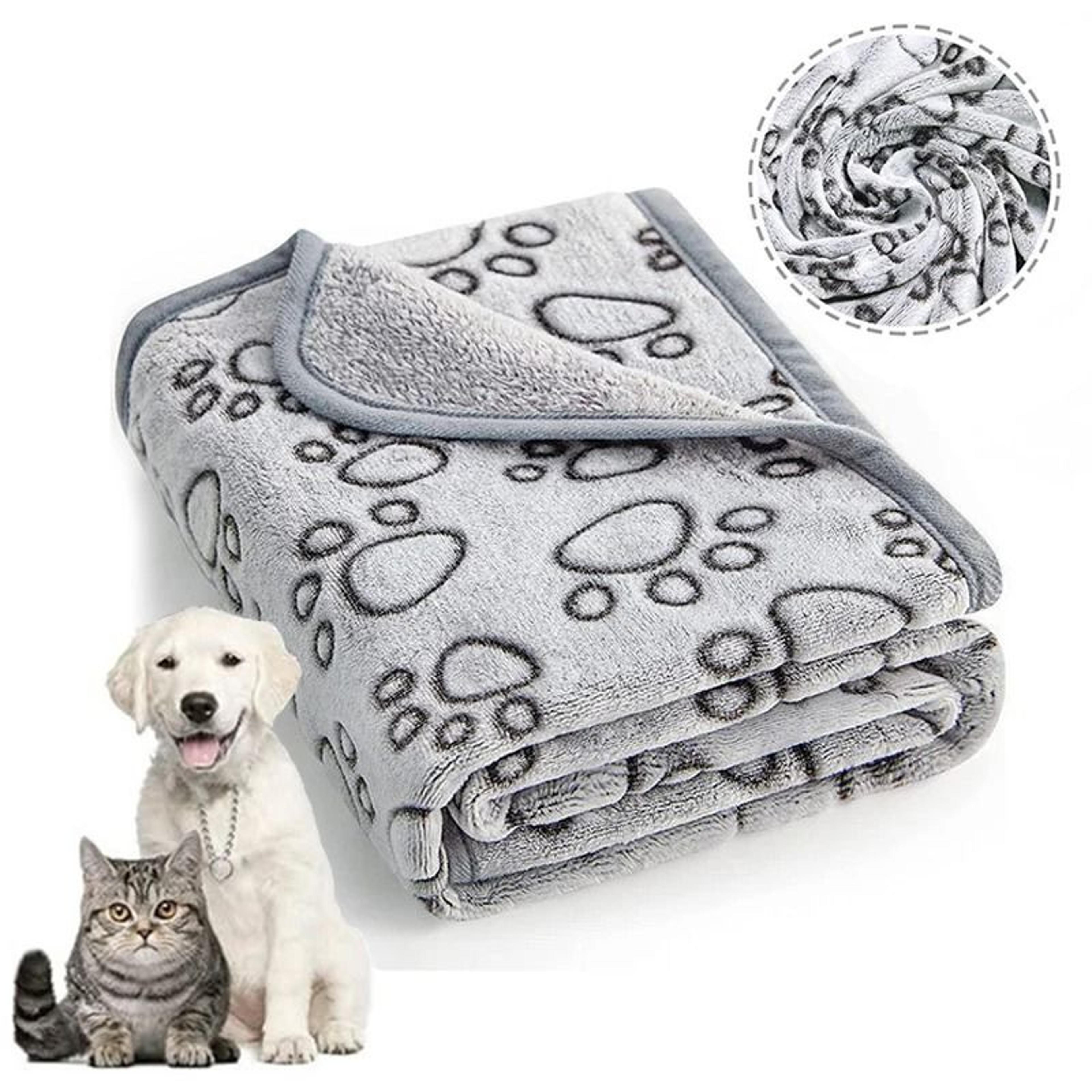 soft fluffy pet blanket warm dog and cat blanket cute cartoon pet mat