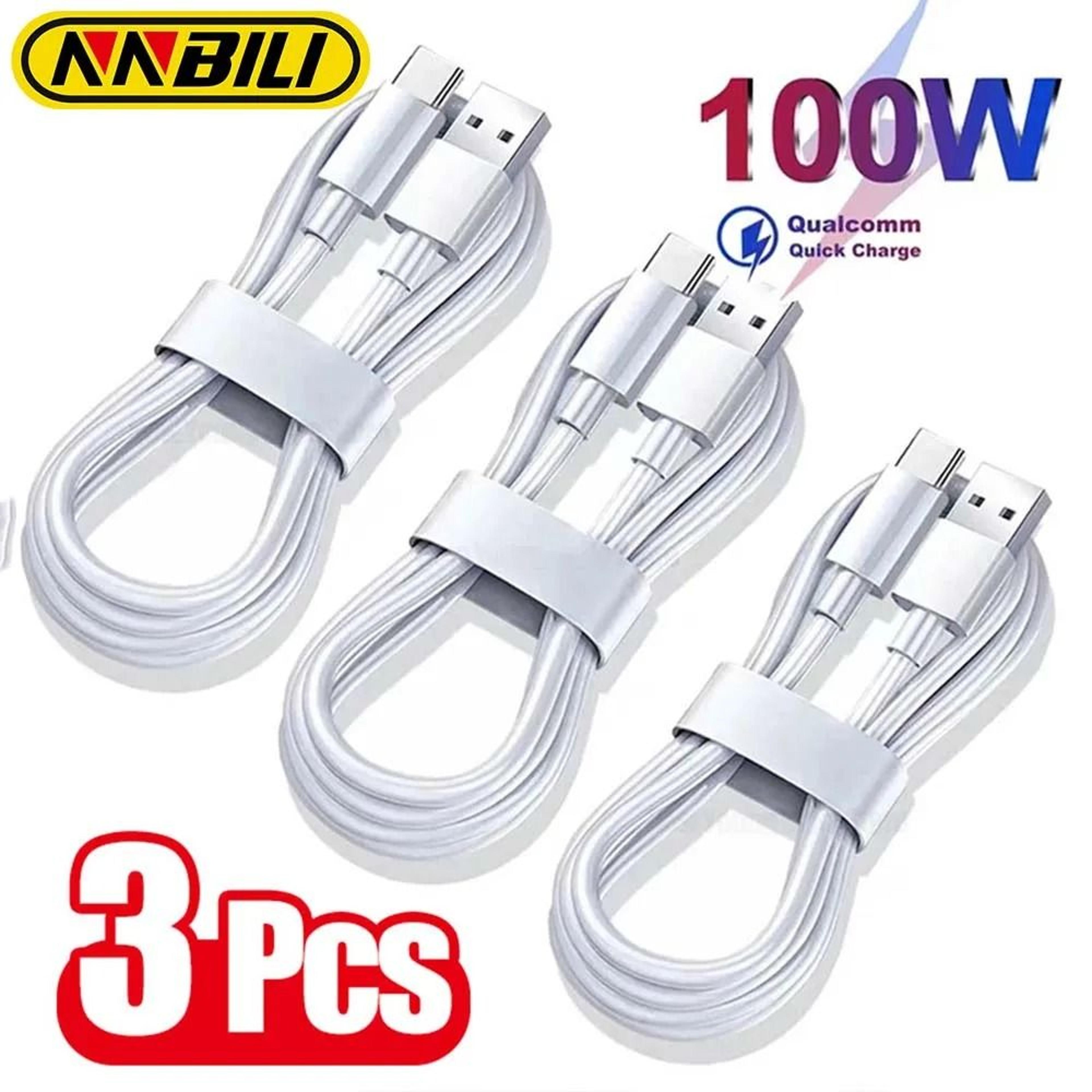 100w usb c fast charging cable type c data cable quick charge cord