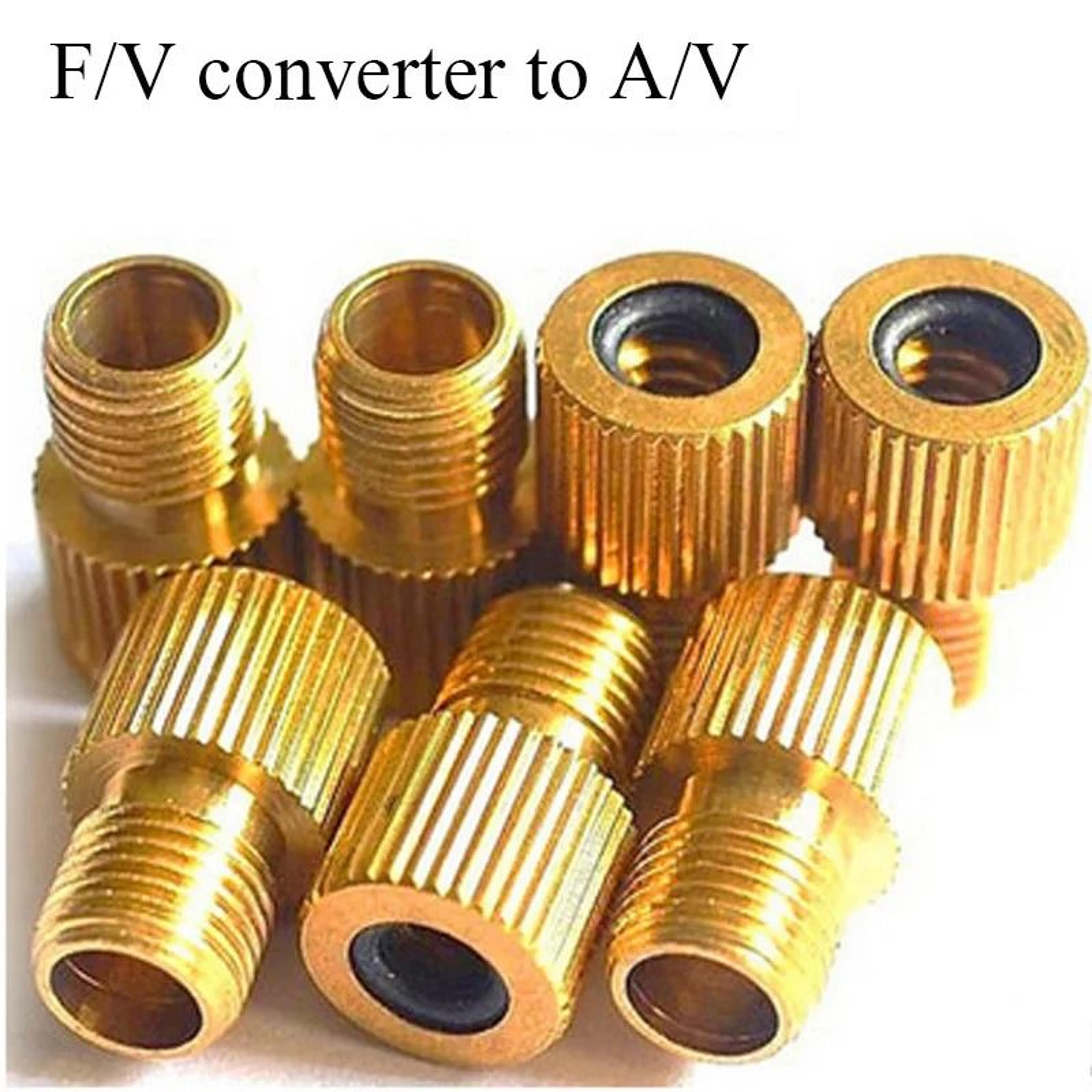 universal presta to schrader bike valve adapter set for easy tire inflation