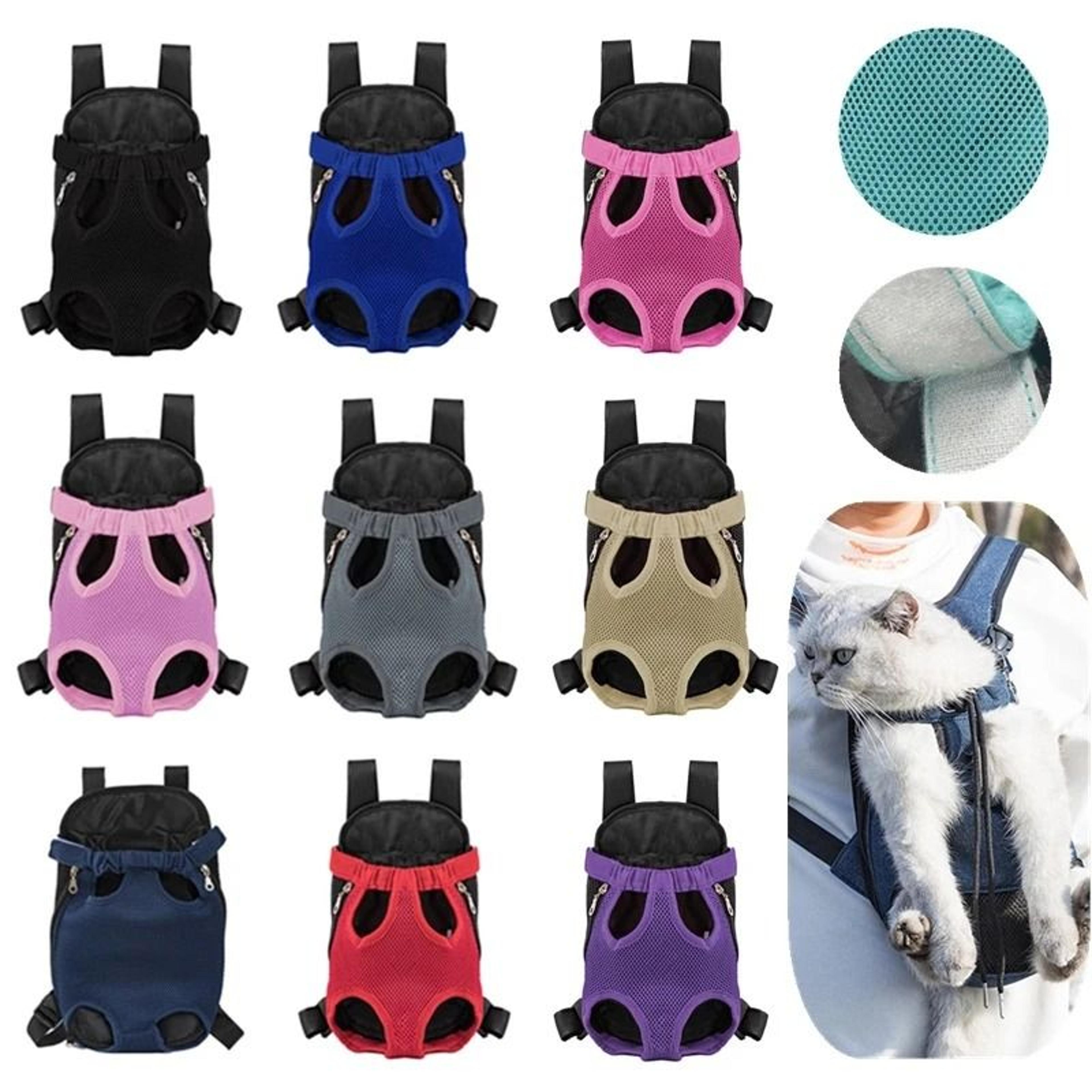 breathable pet carrier backpack for small dogs and cats travel front pack