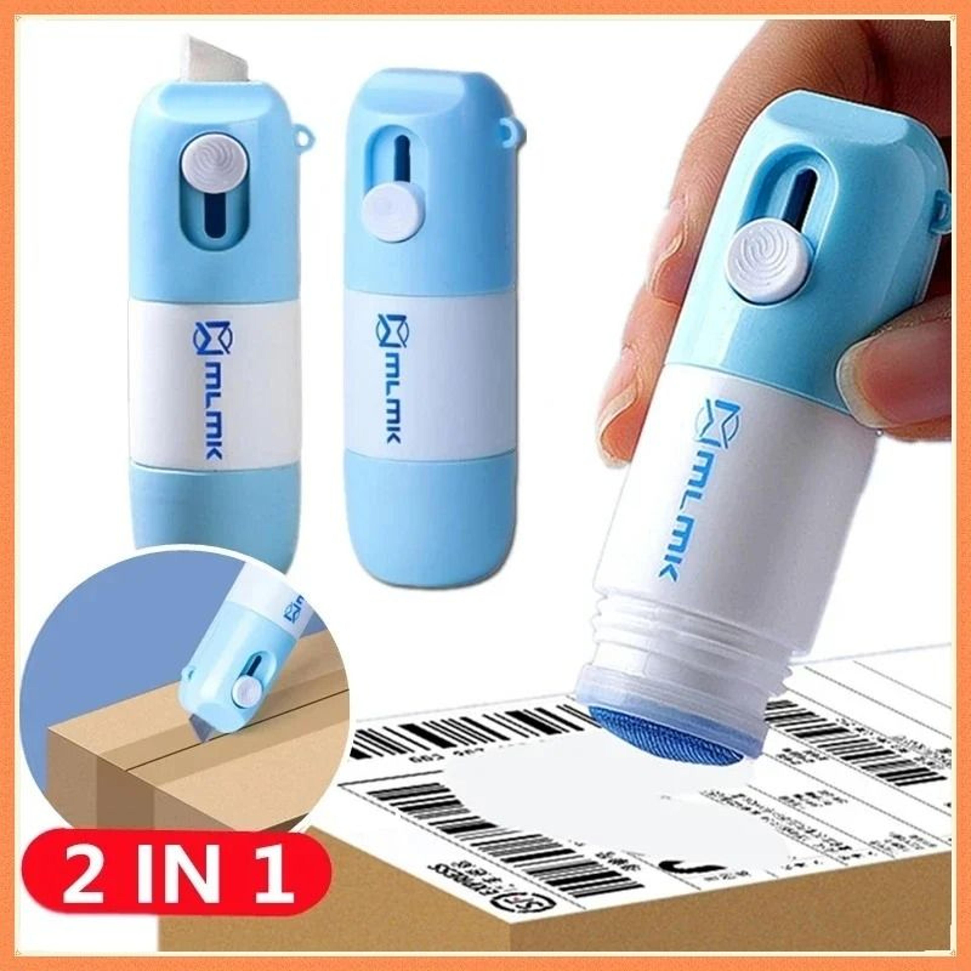 2 in 1 privacy protection roller stamp and mail opener identity security tool