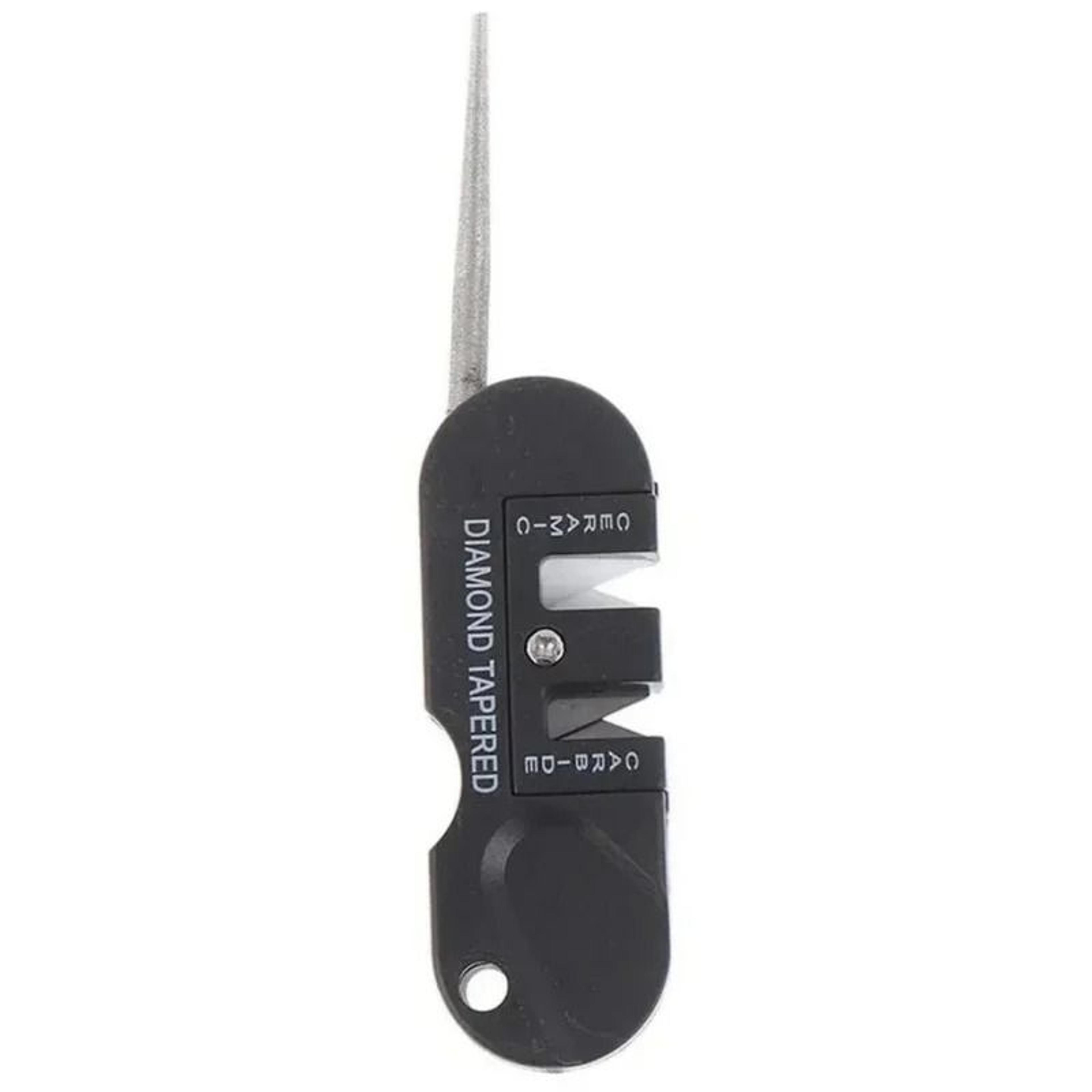 portable carbide whetstone knife sharpener tool for camping and outdoor use