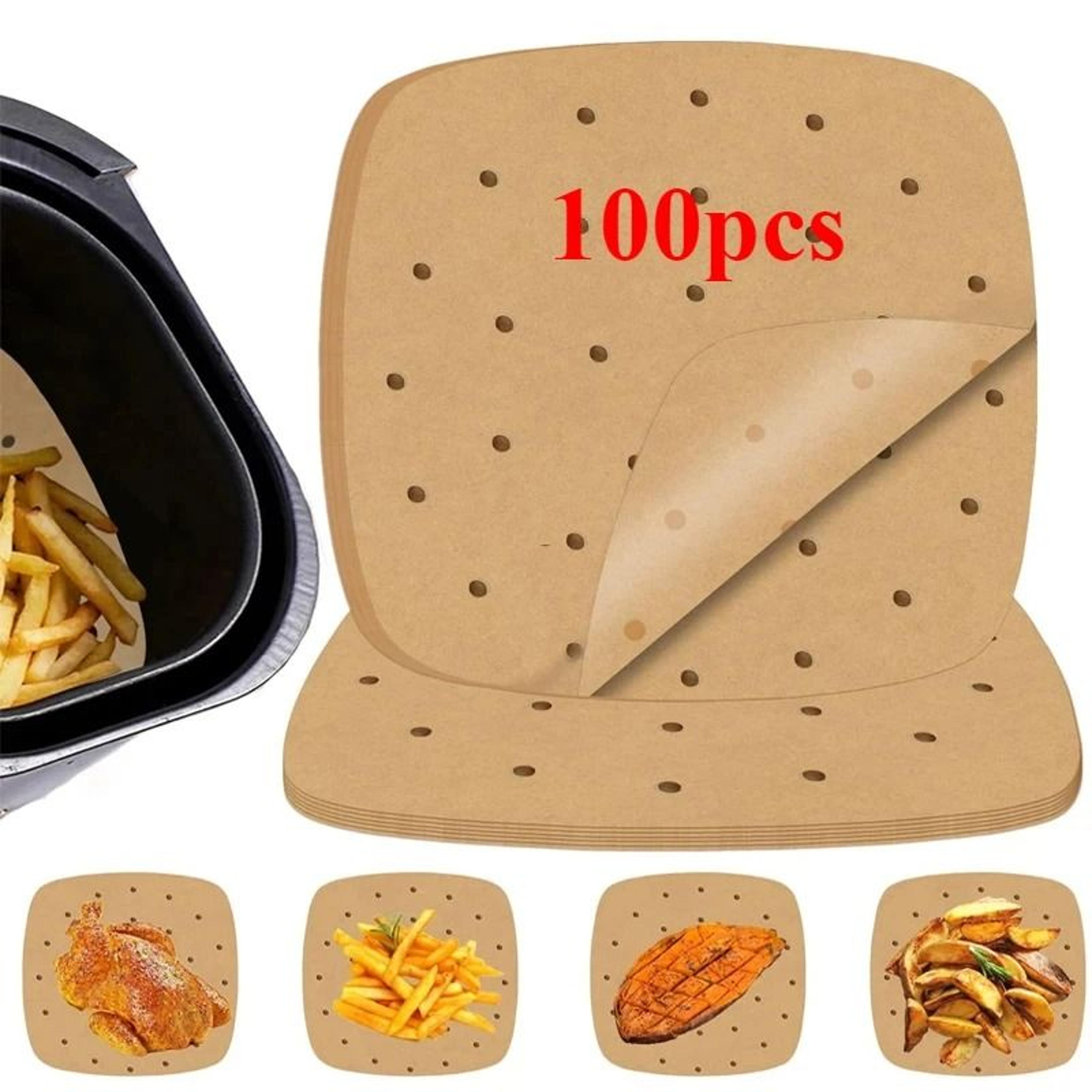 100 piece air fryer parchment paper liners non stick disposable air fryer accessories