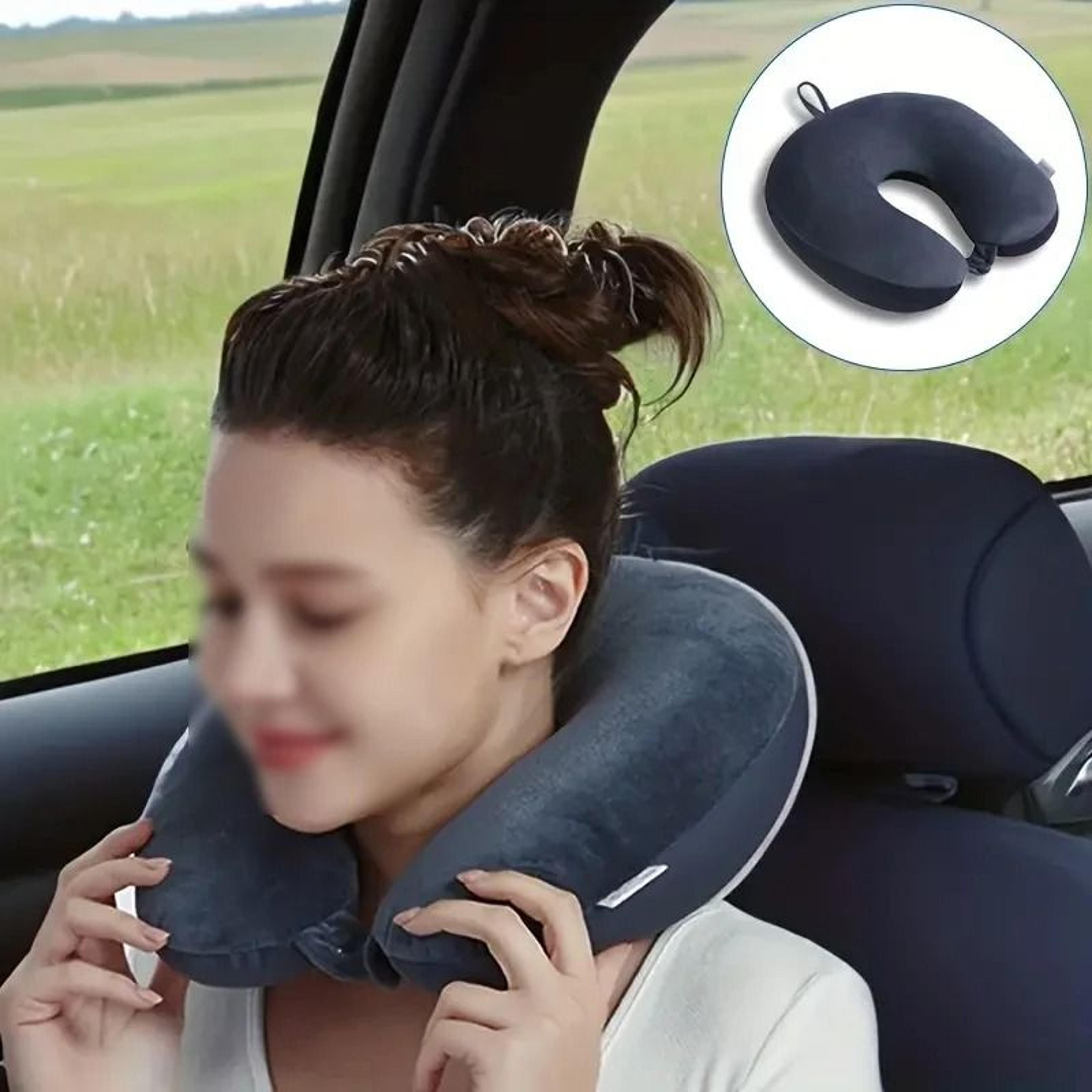 soft plush u shaped travel neck pillow comfortable neck support pillow