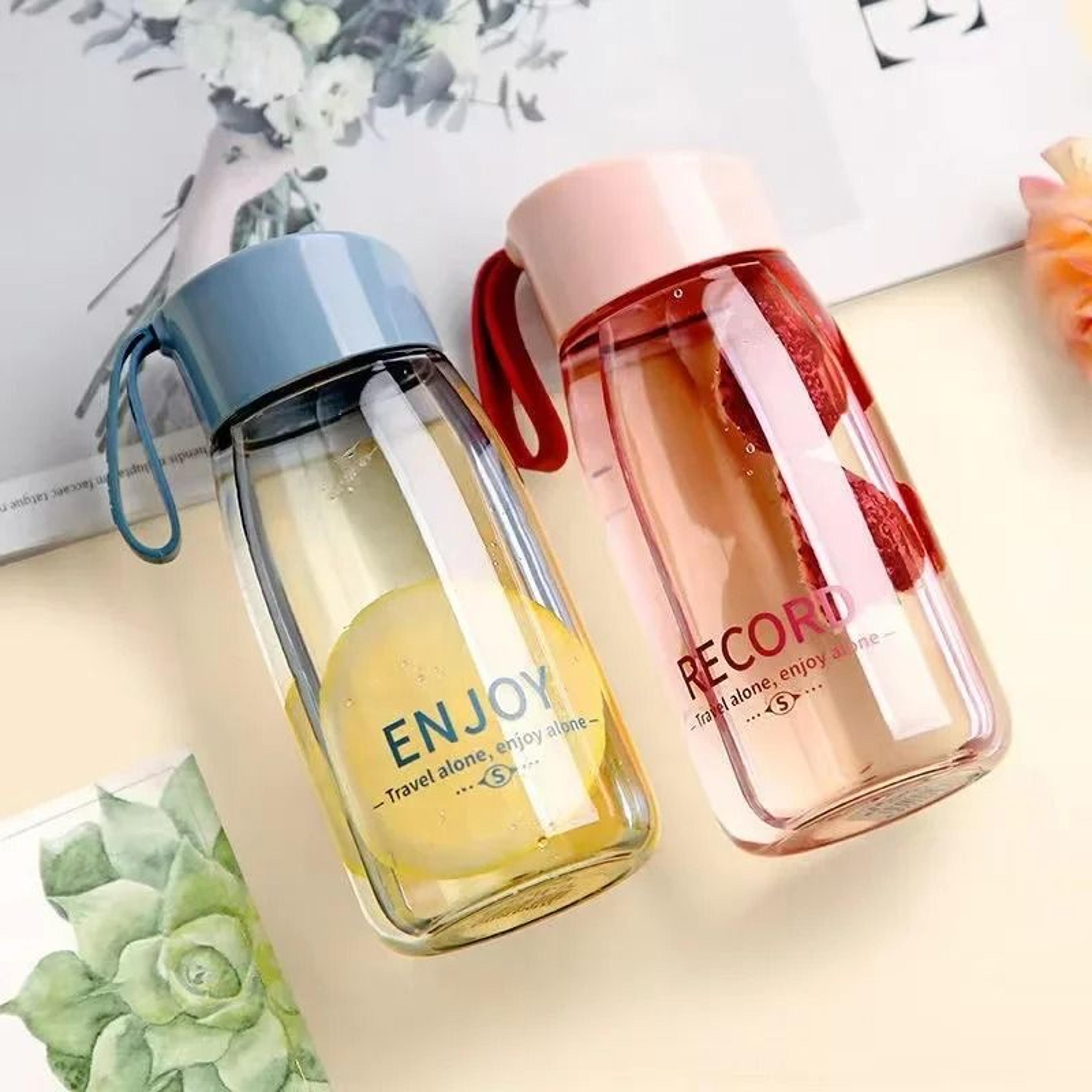 380ml portable transparent water bottle lightweight sports student cup