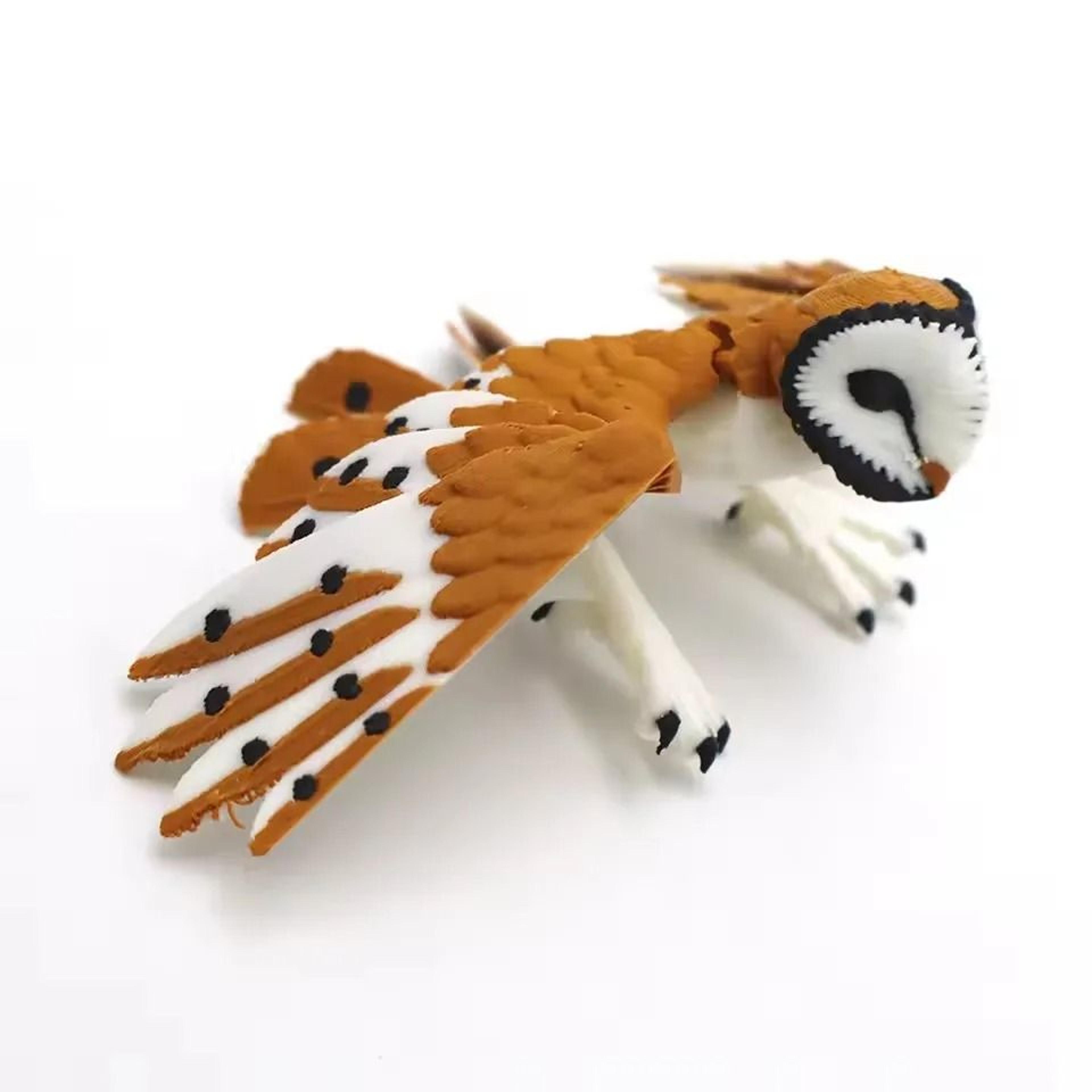 3d printed eagle hawk movable bird figurine for home decor and display