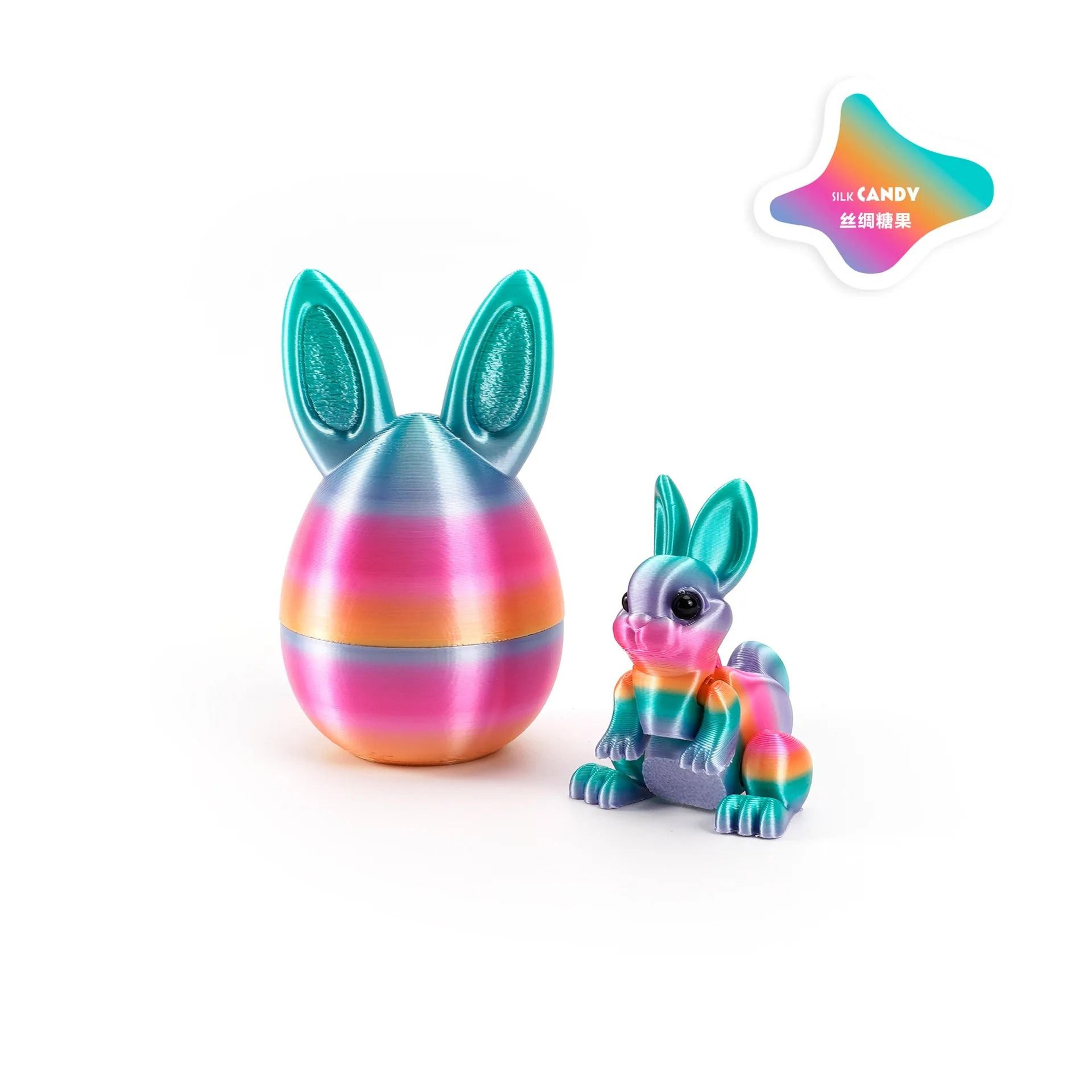 easter rabbit ornament 3d printed bunny decor egg desktop figurine