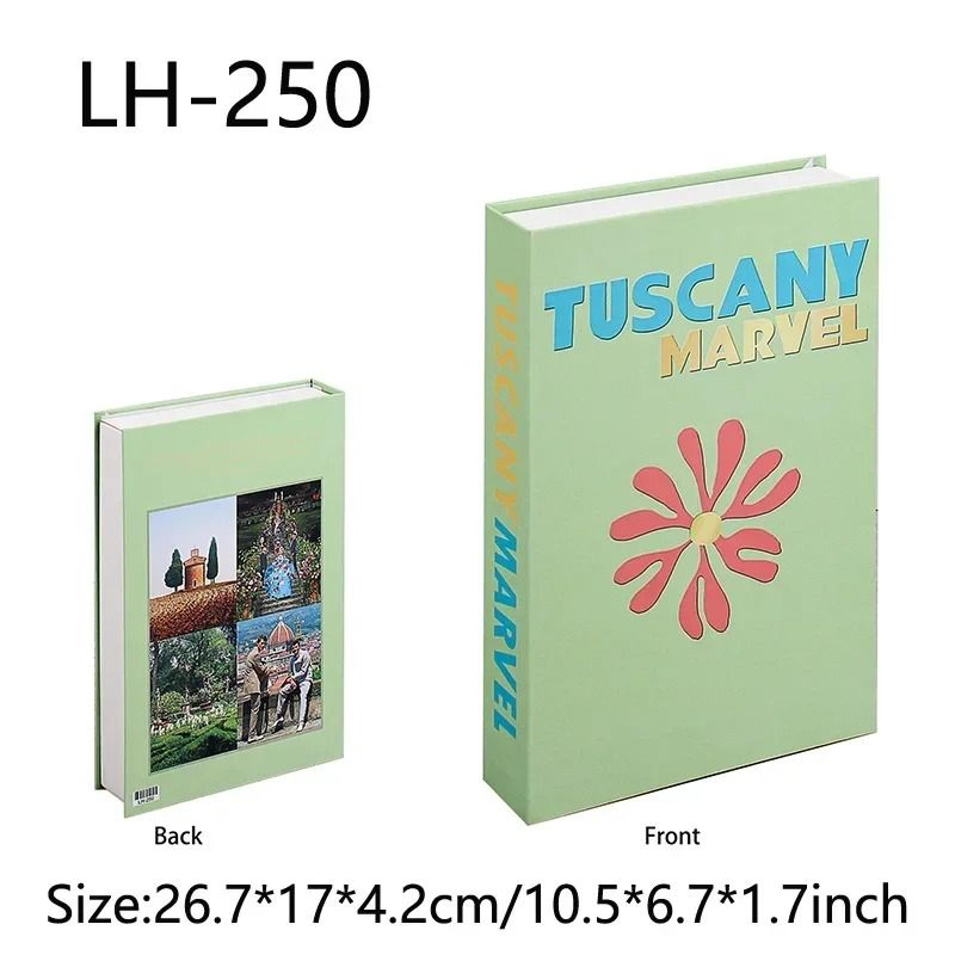 travel style fake book decor storage box decorative coffee table book box