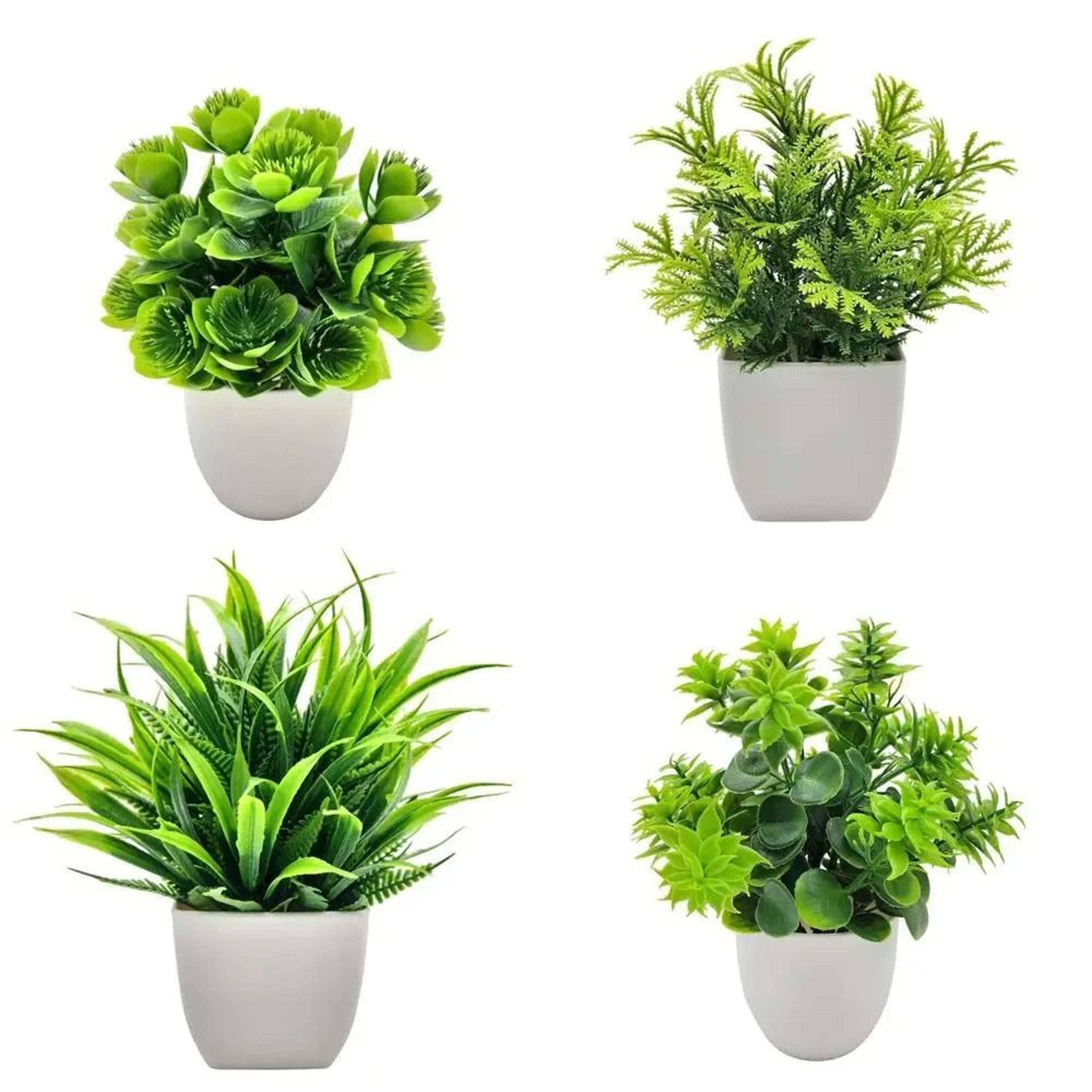 mini artificial potted plants bonsai tabletop flower decor