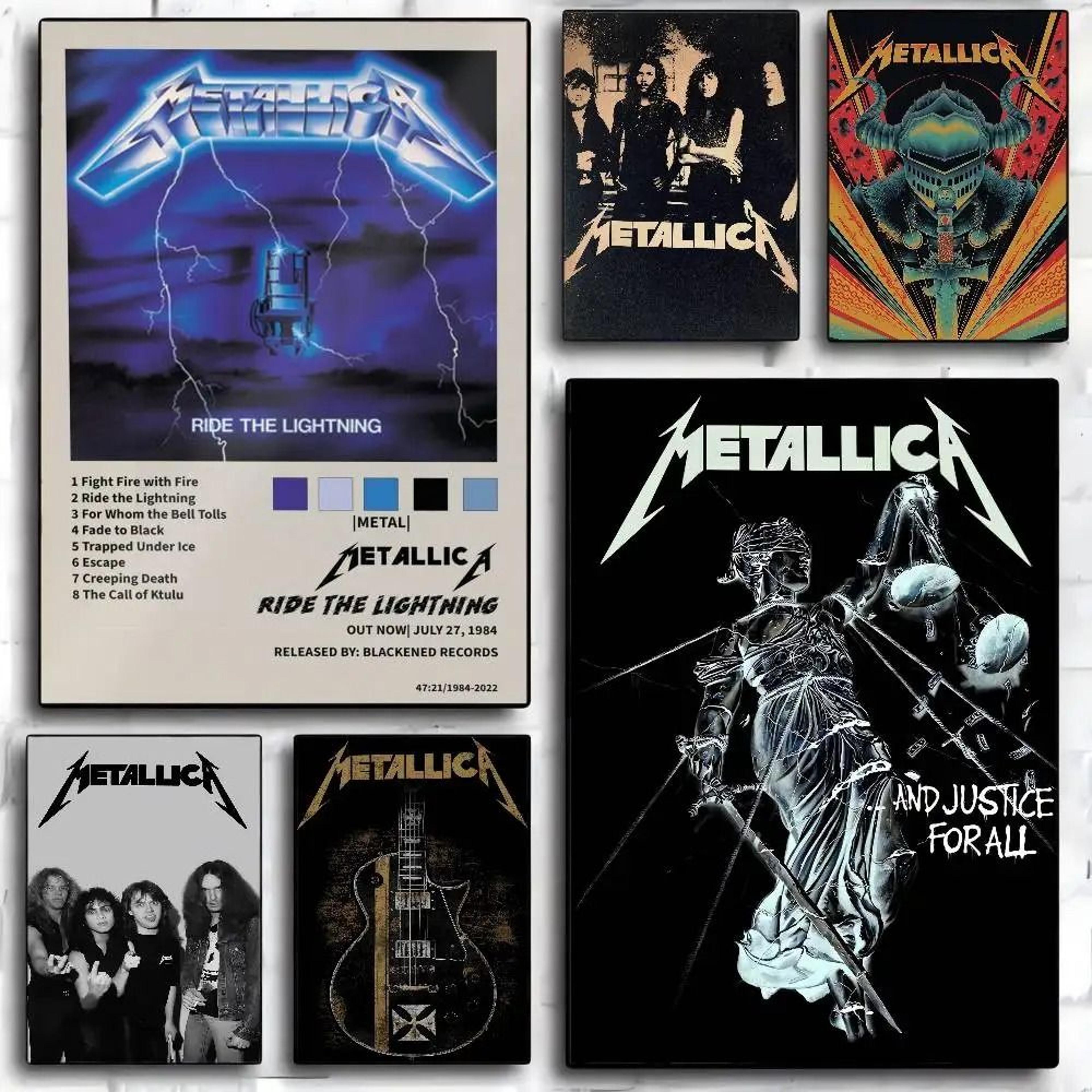 metallica band wall poster rock music wall sticker decor print