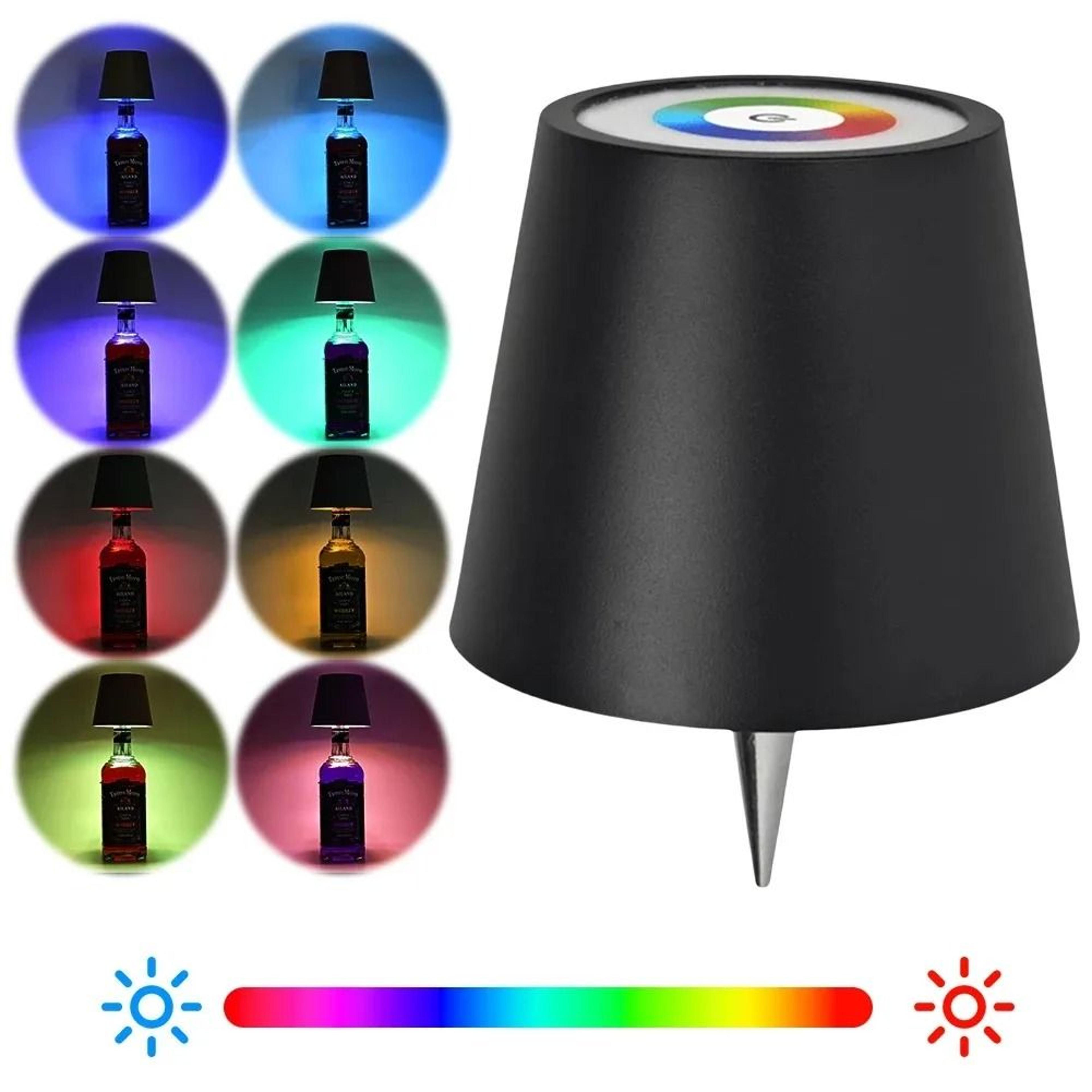 wireless led wine bottle lamp touch control rechargeable table light