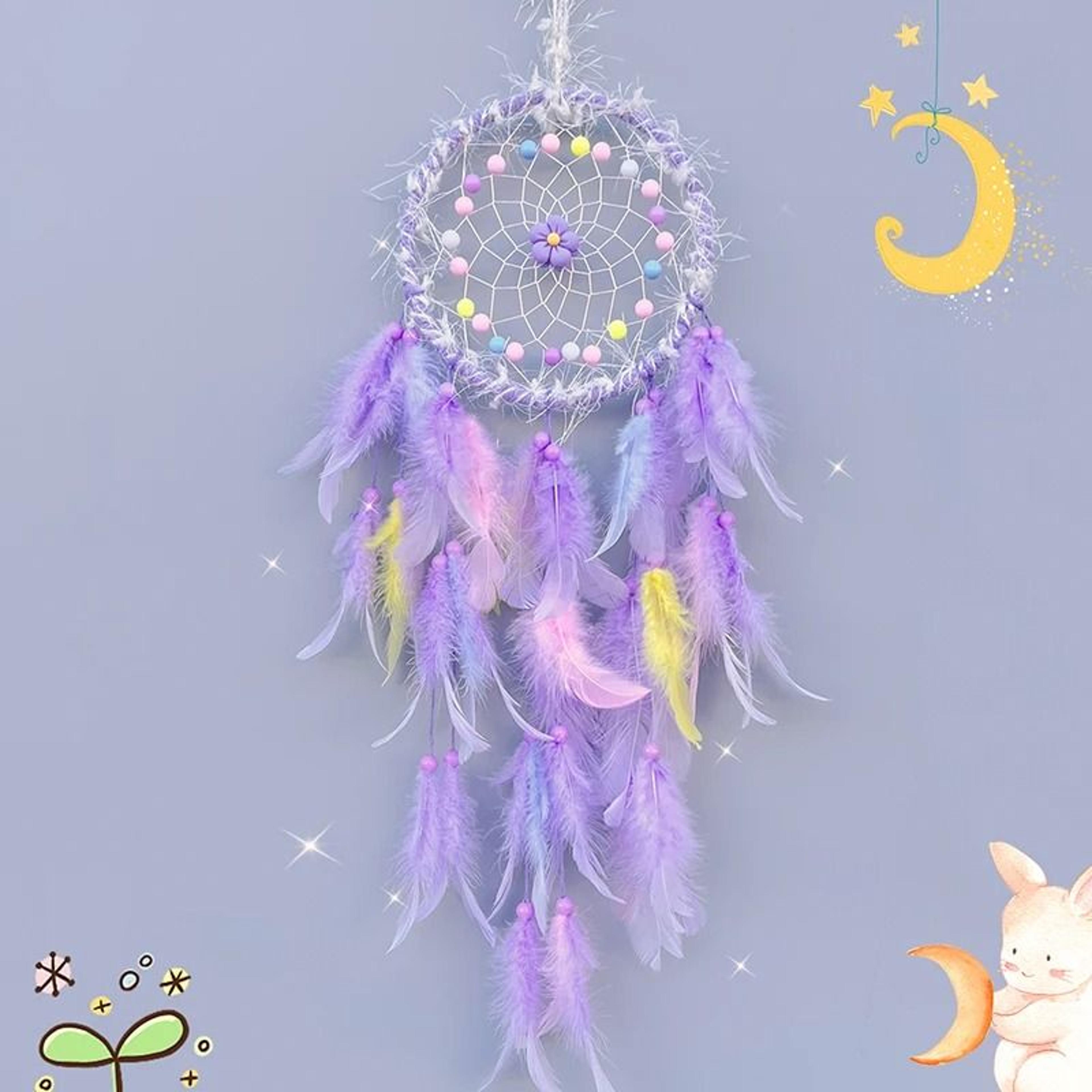handmade dream catcher wind chime hanging decor boho wall pendant for bedroom and home