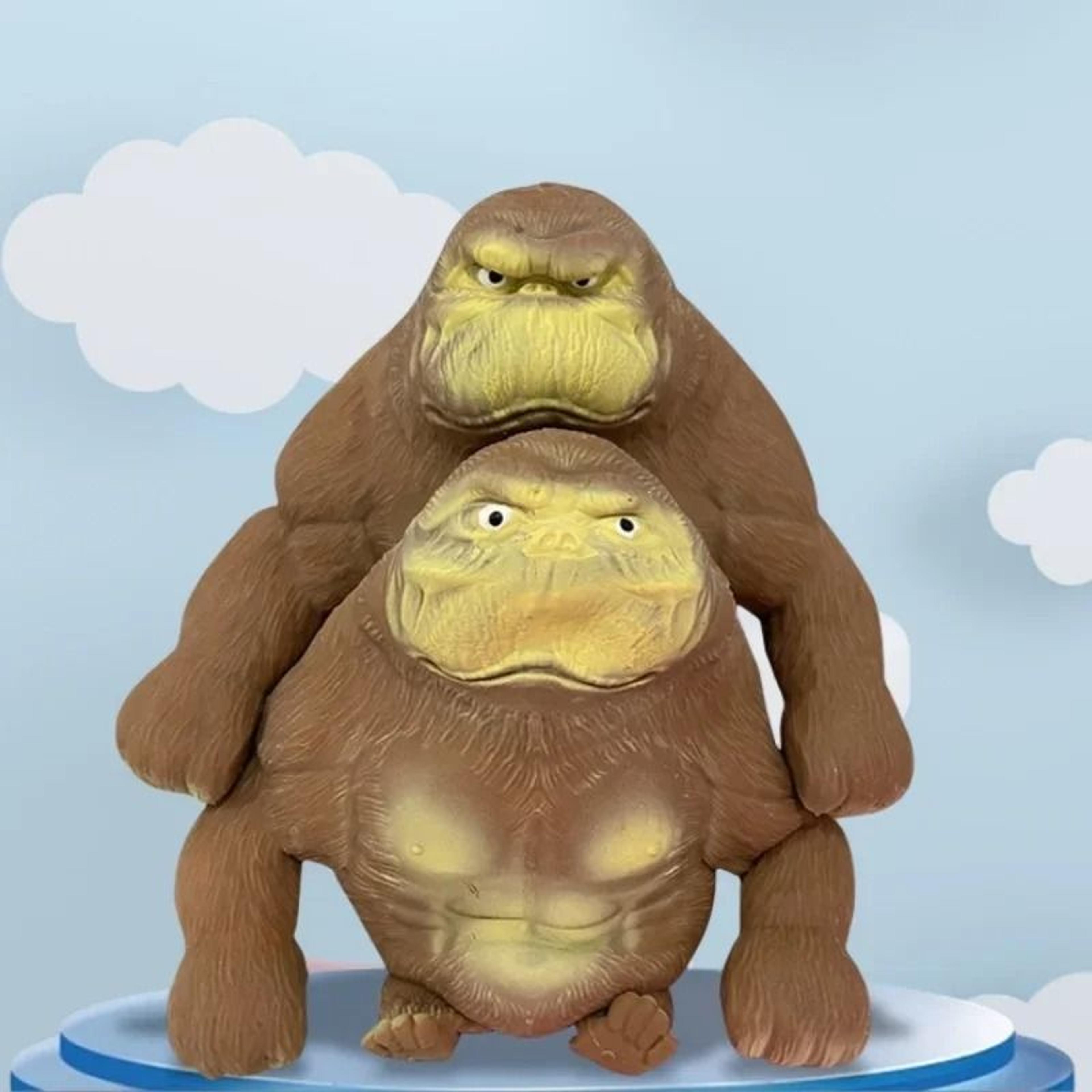 funny gorilla figurine stretchable monkey statue squeeze animal desk decor