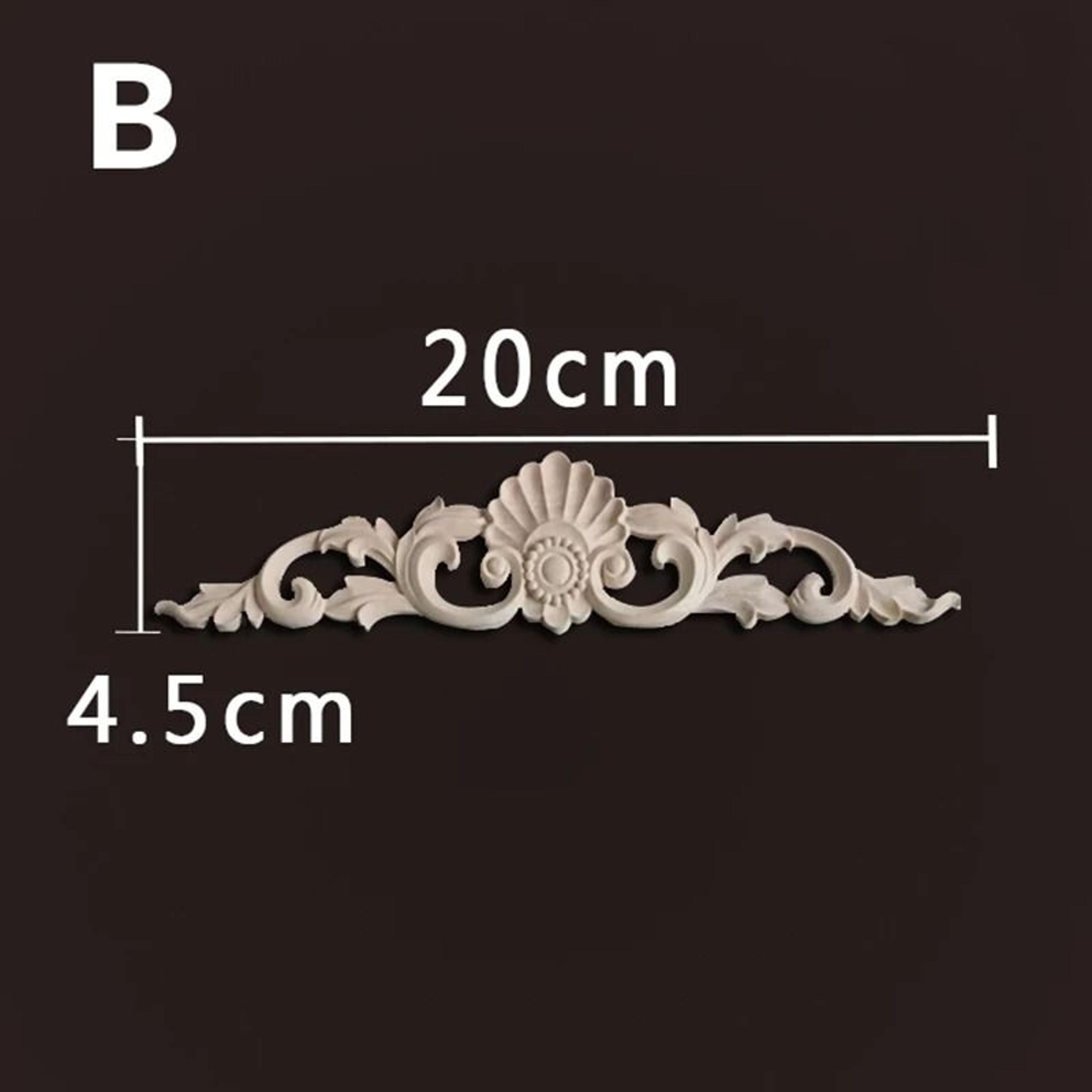 decorative wood appliques carved furniture onlay trim ornament
