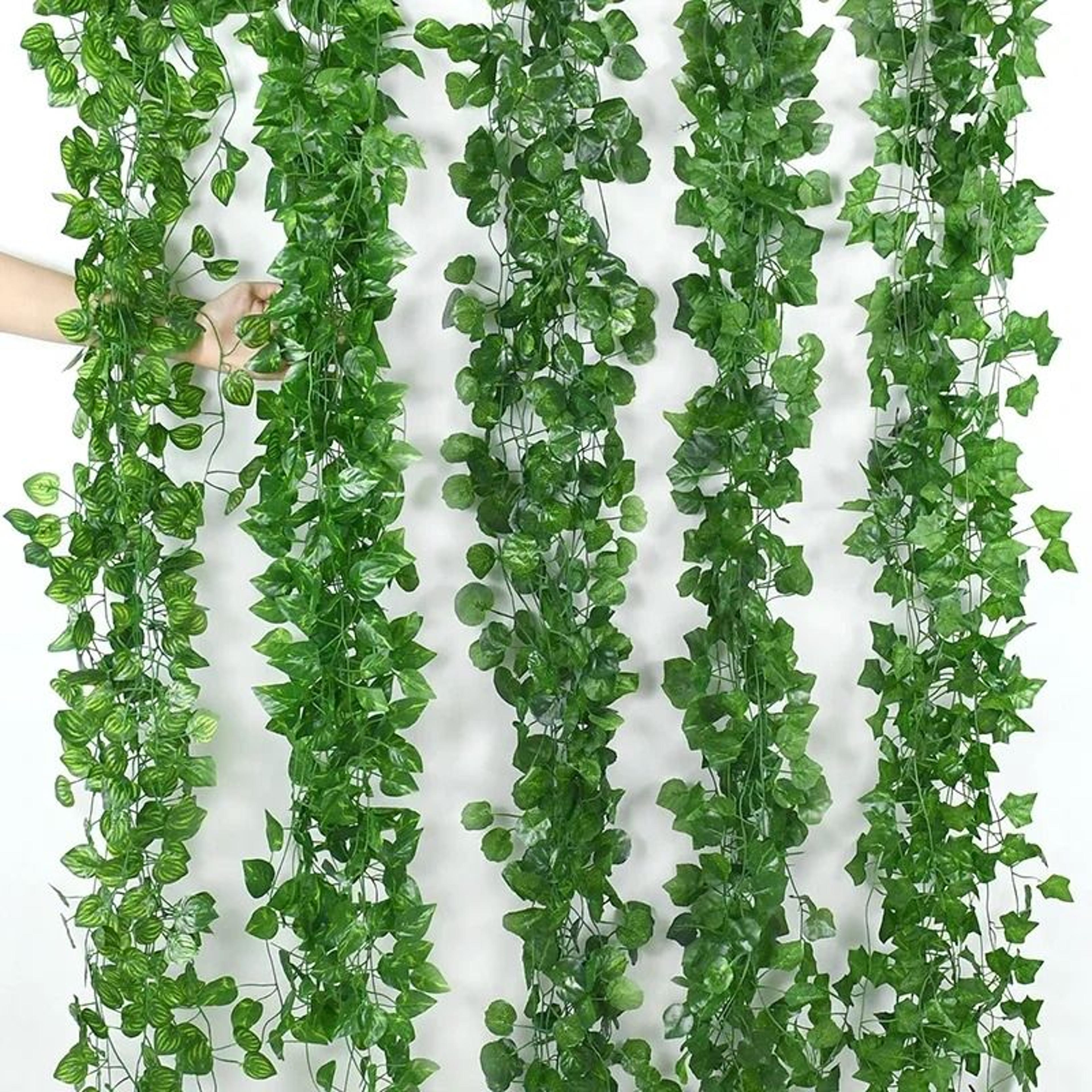 artificial ivy garland green leaf vine hanging plant decor for home and events