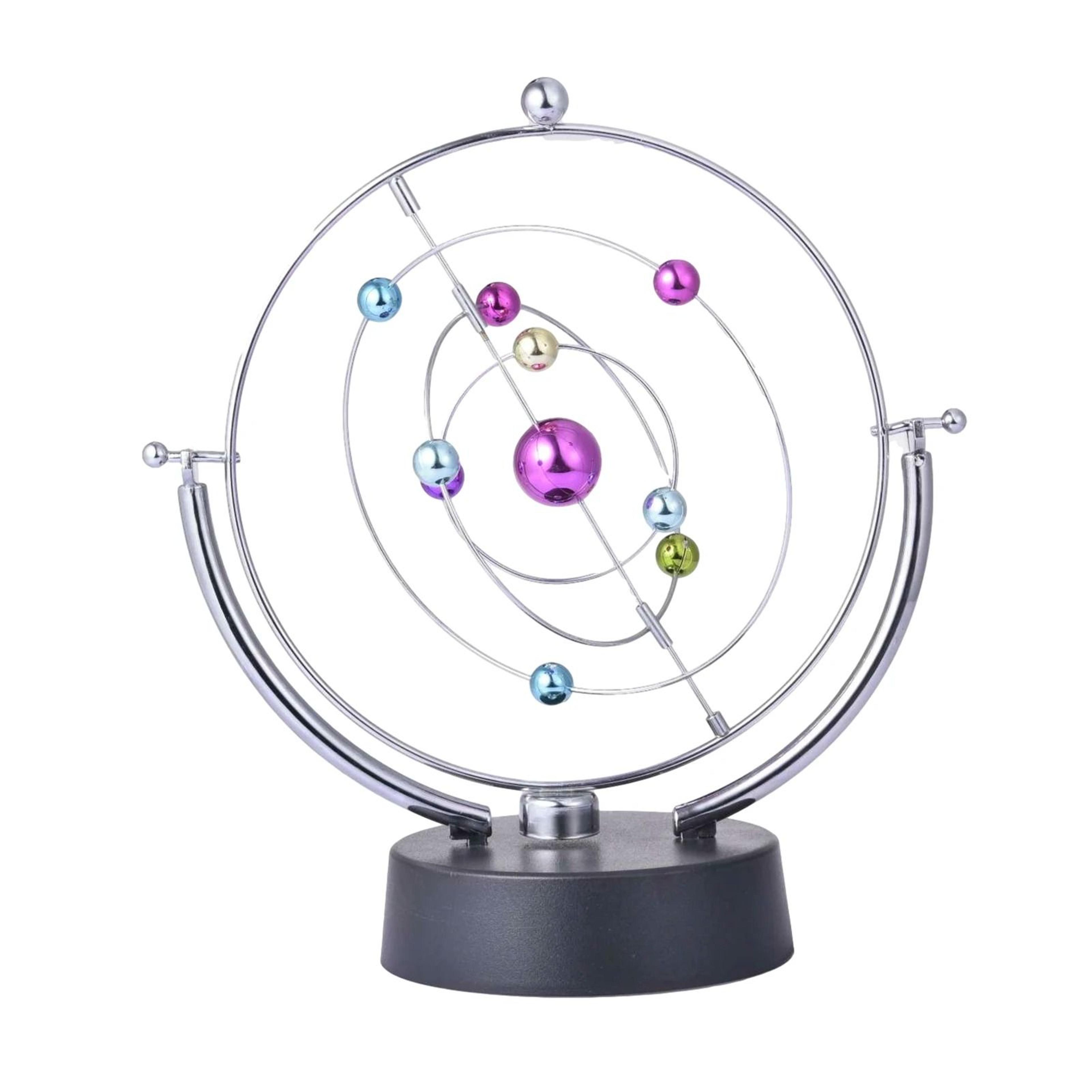 perpetual motion desk toy rotating celestial globe kinetic decor