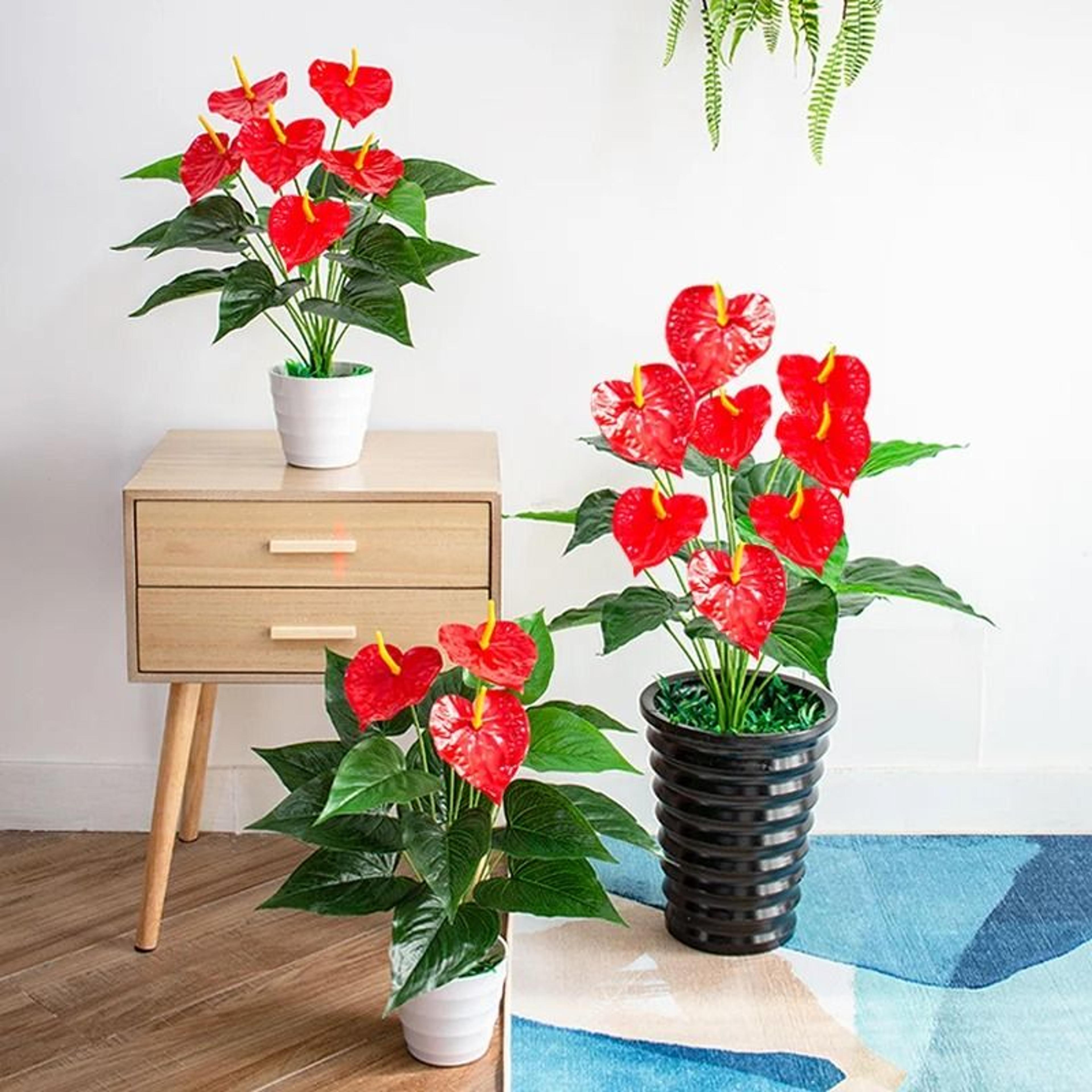 artificial monstera leaves large tropical greenery fake palm fronds decor