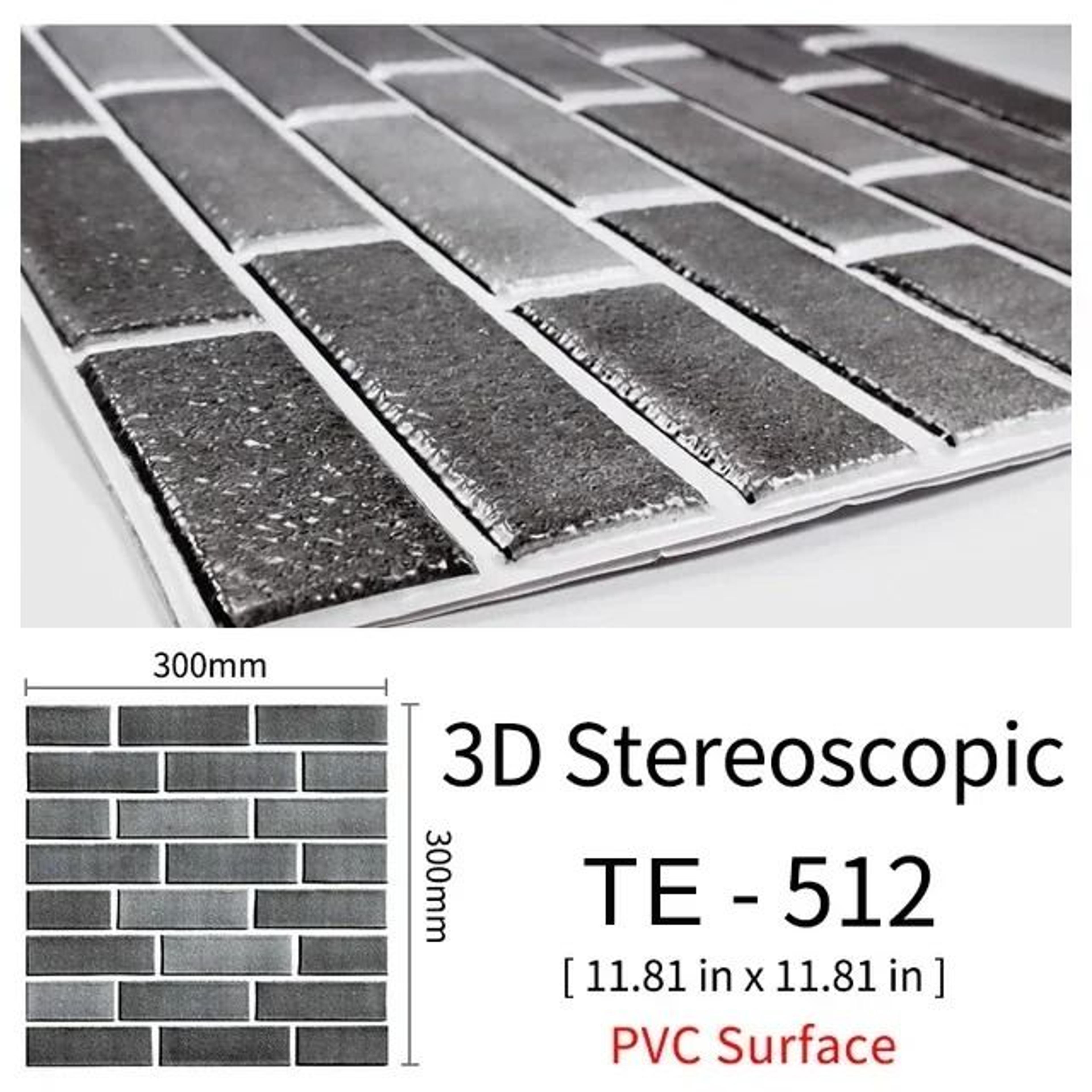 3d brick wall sticker waterproof peel and stick self adhesive wall decor set 15pcs