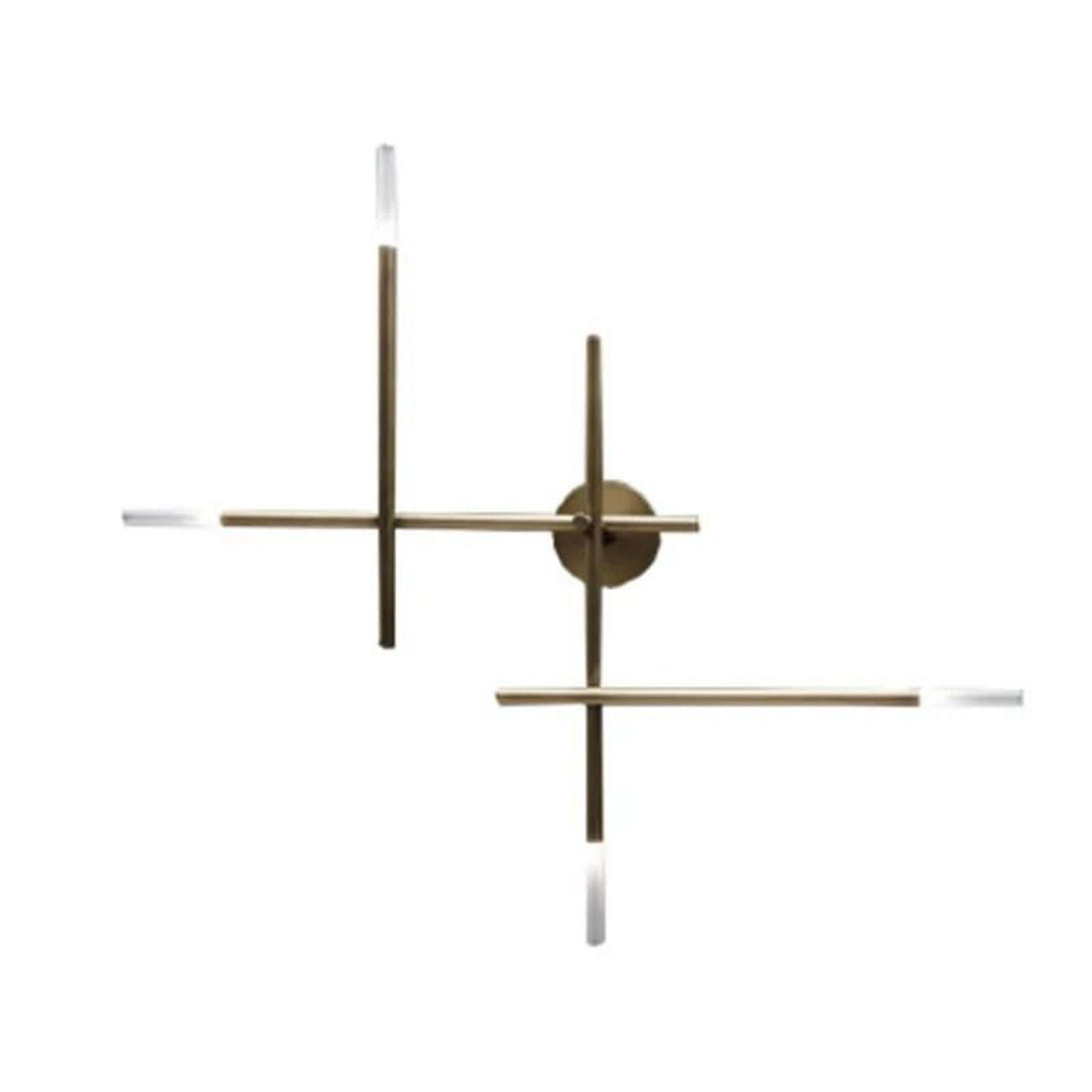 modern minimalist led wall sconce cross design decorative wall lamp