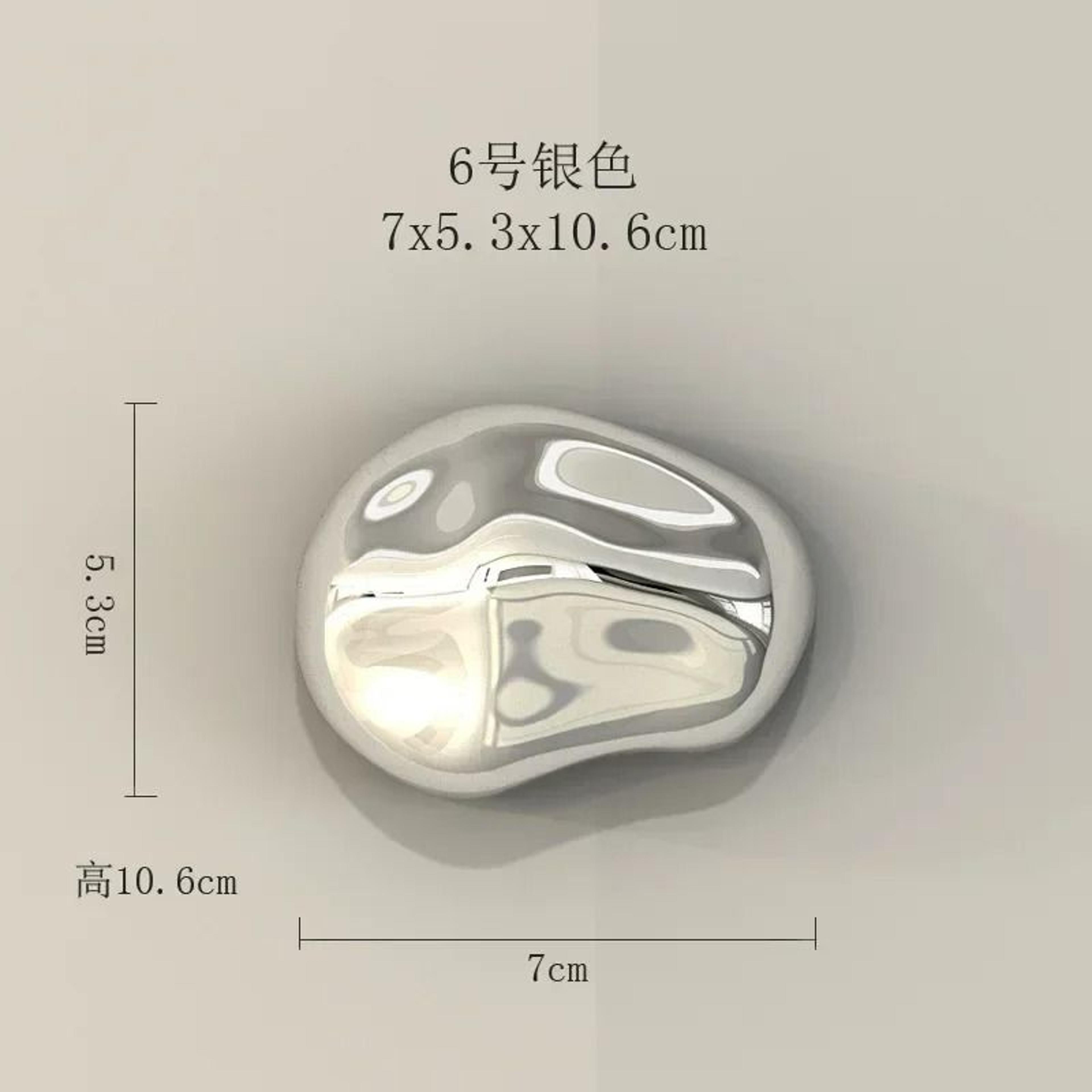 modern abstract stone wall hanging decor minimalist pendant ornament