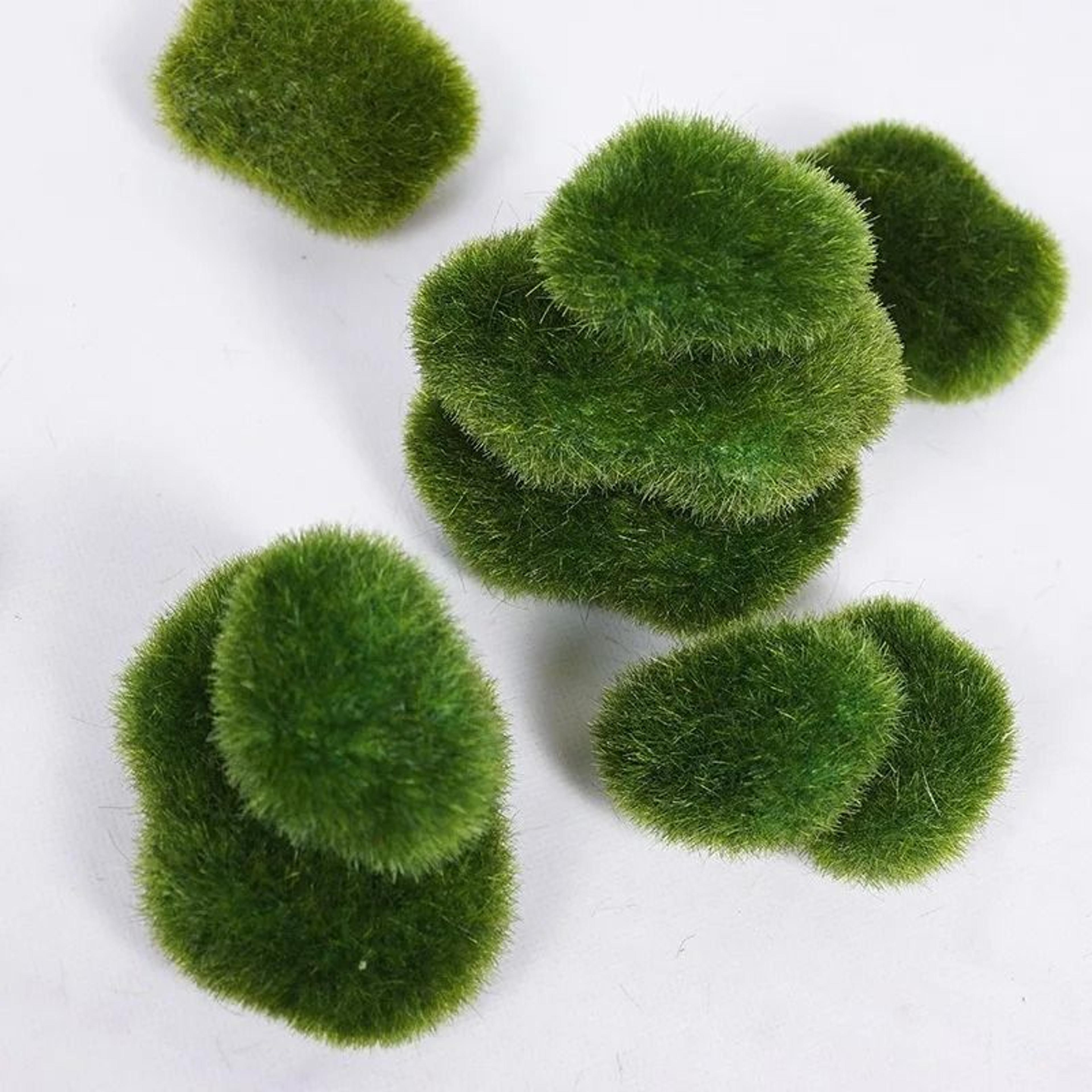 artificial moss rock balls decorative fake moss stones for plants and garden decor
