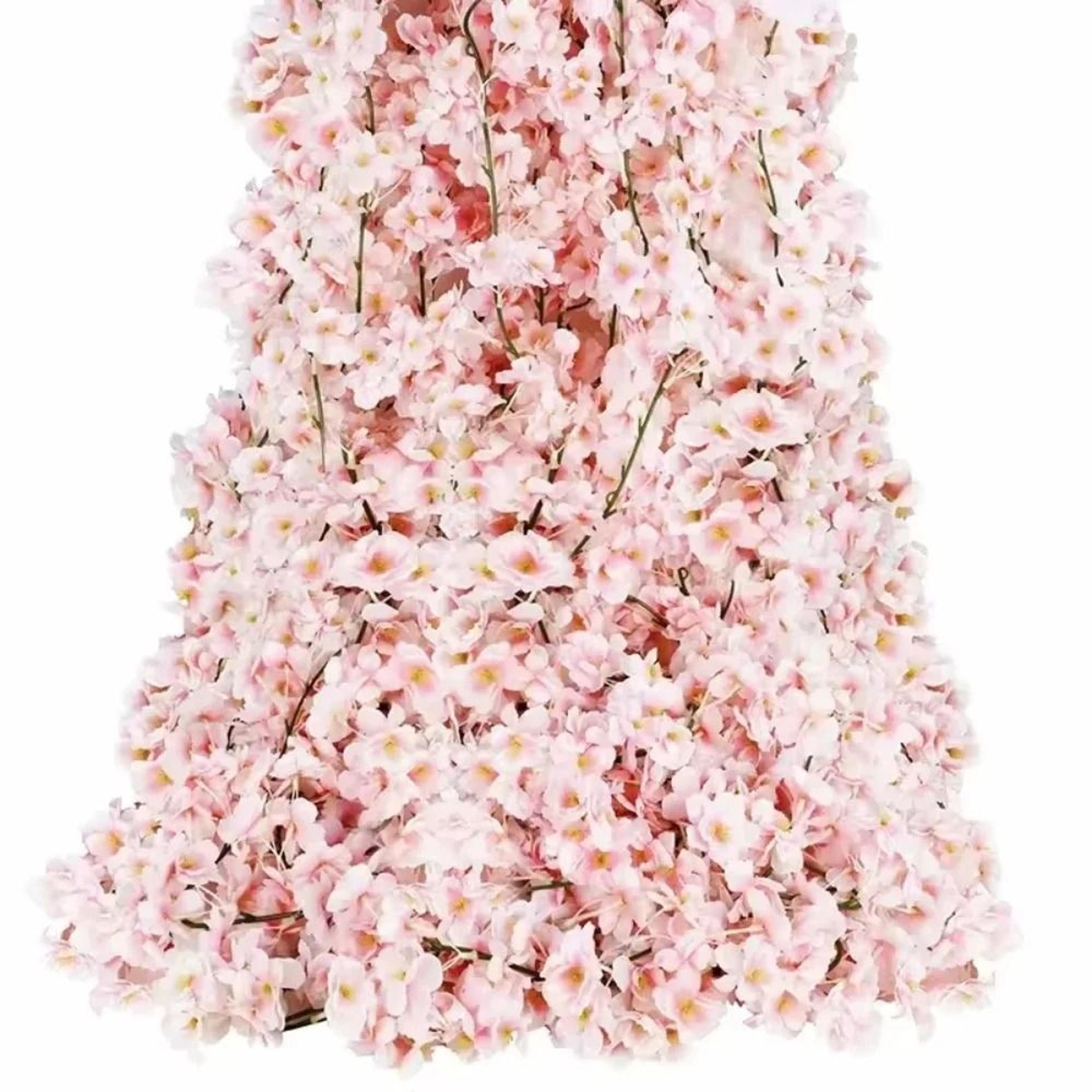 cherry blossom garland artificial flower vine sakura wedding arch decor