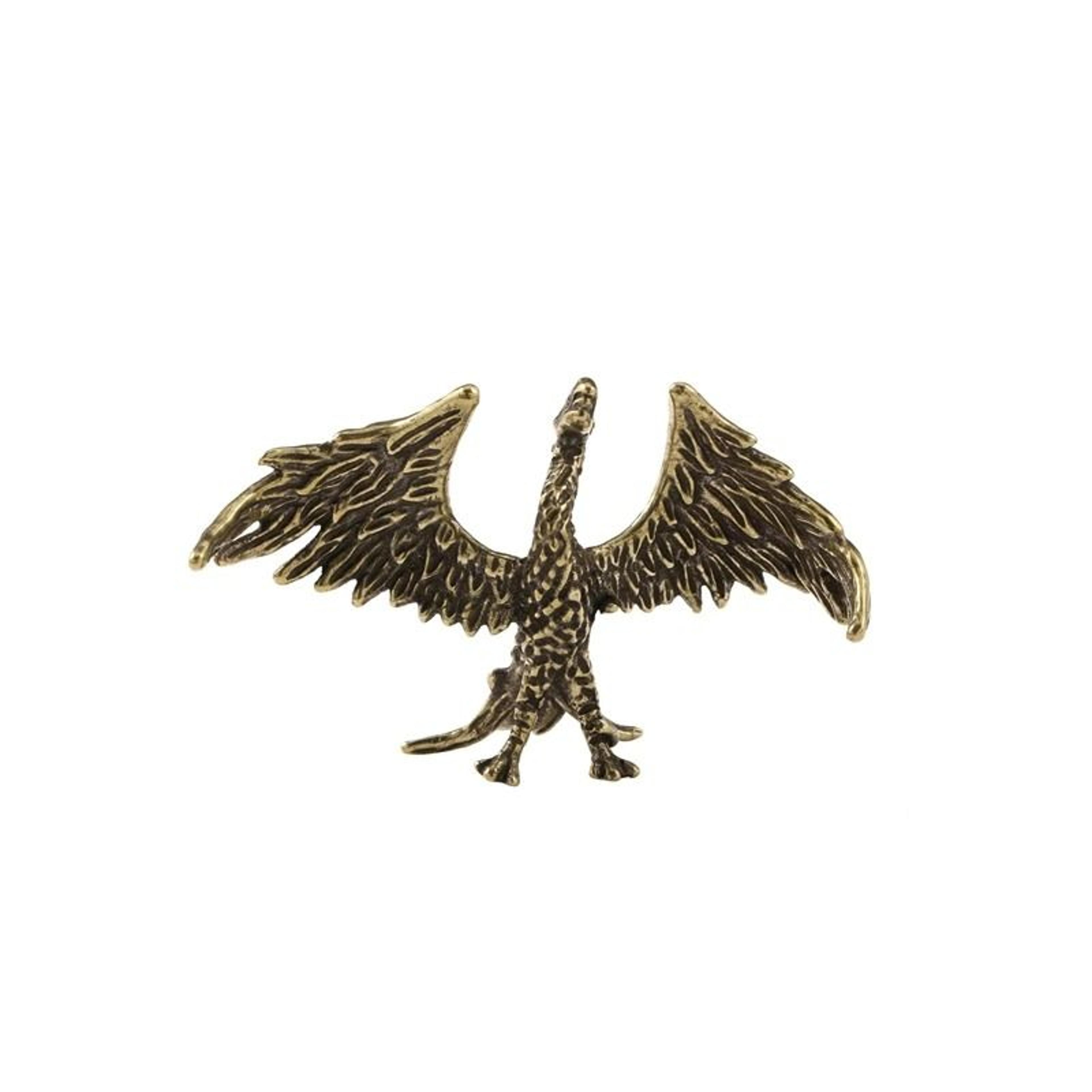 solid brass phoenix statue feng shui desk ornament for elegant retro home decor
